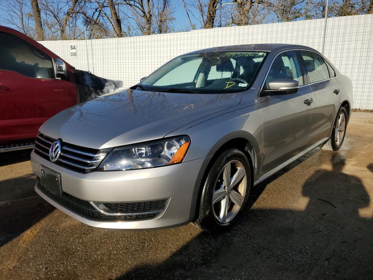 VOLKSWAGEN PASSAT 2013 1vwbh7a37dc077341