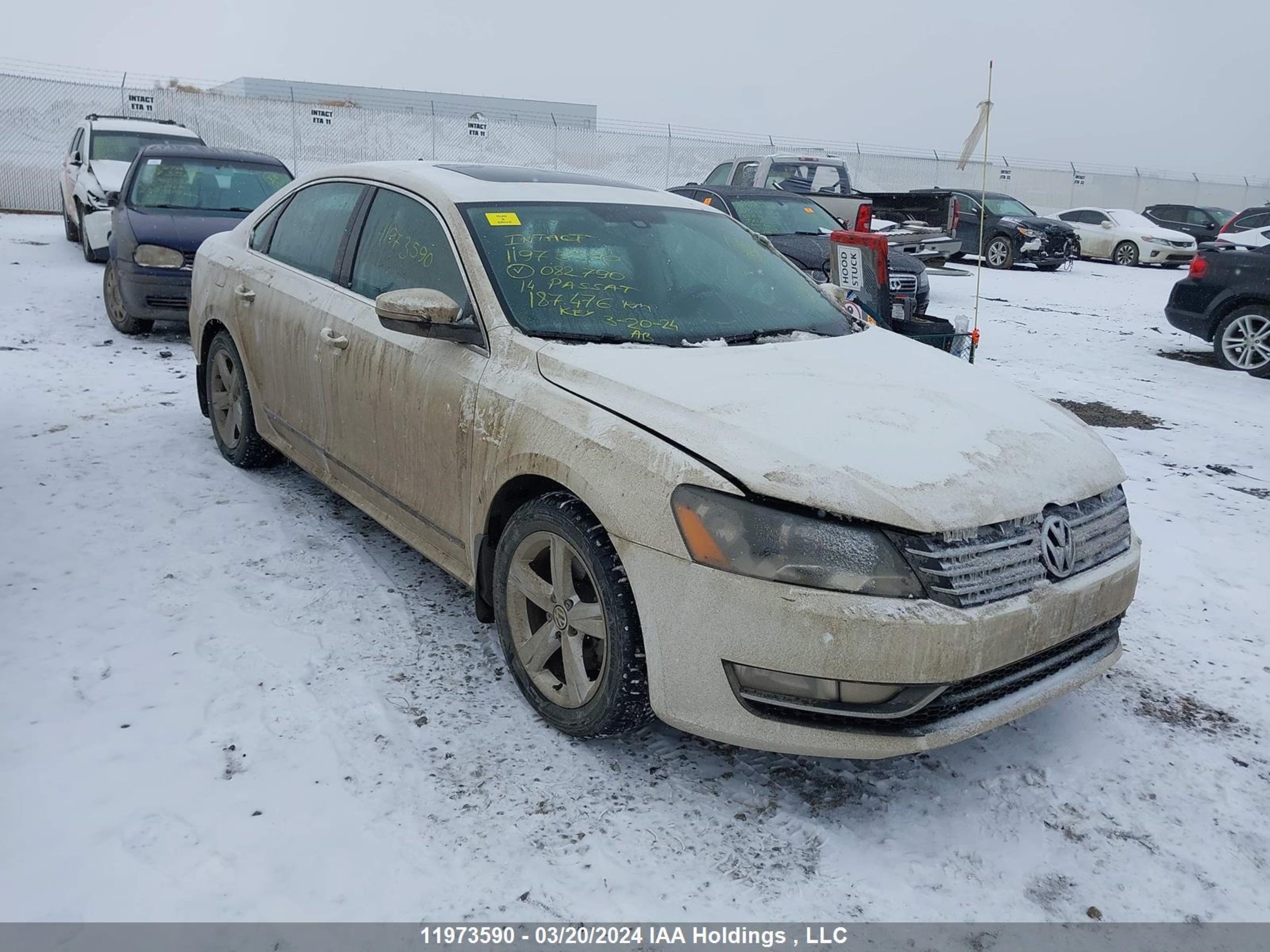 VOLKSWAGEN PASSAT 2014 1vwbn7a33ec082790