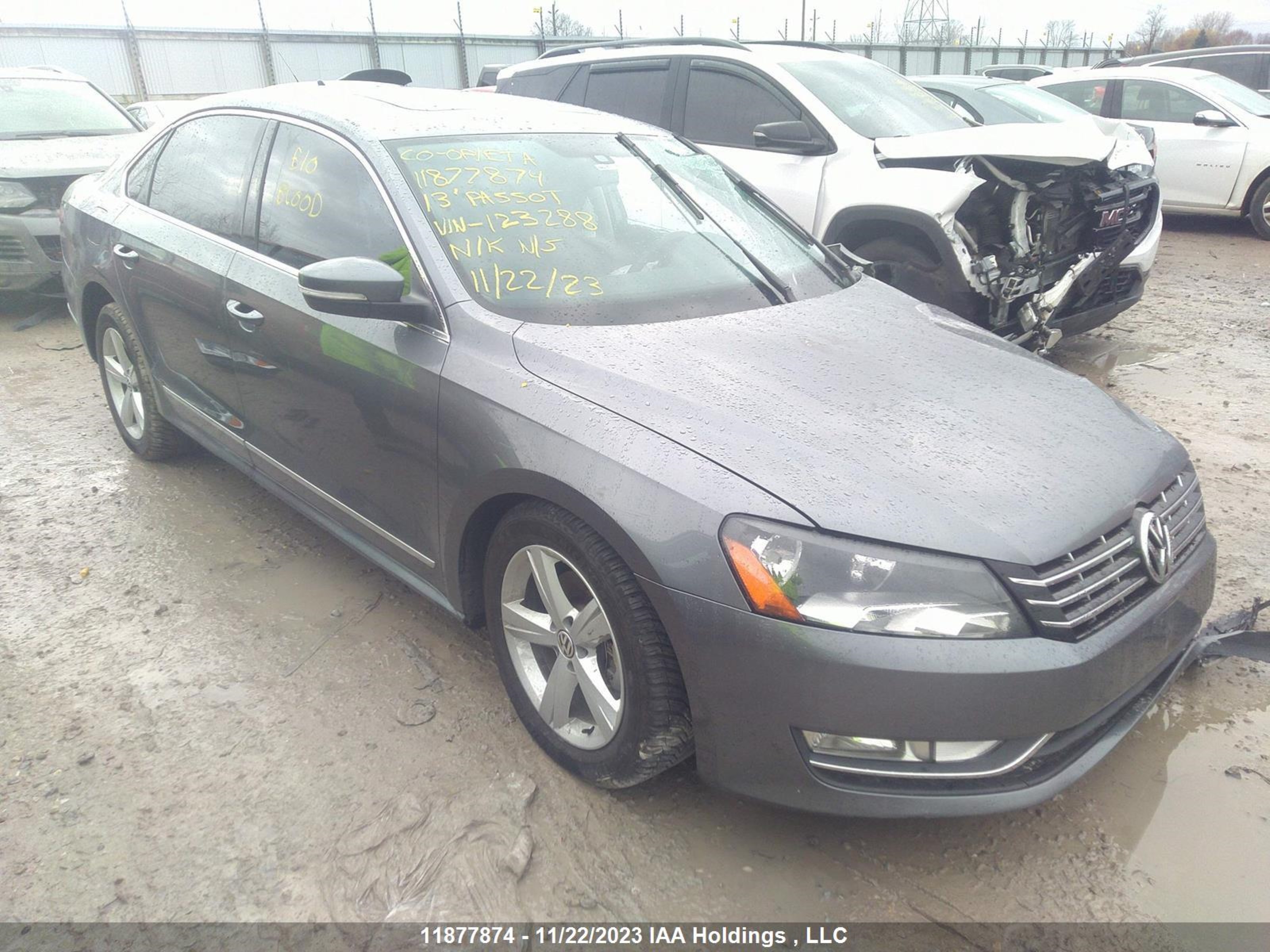 VOLKSWAGEN PASSAT 2013 1vwbn7a37dc123288