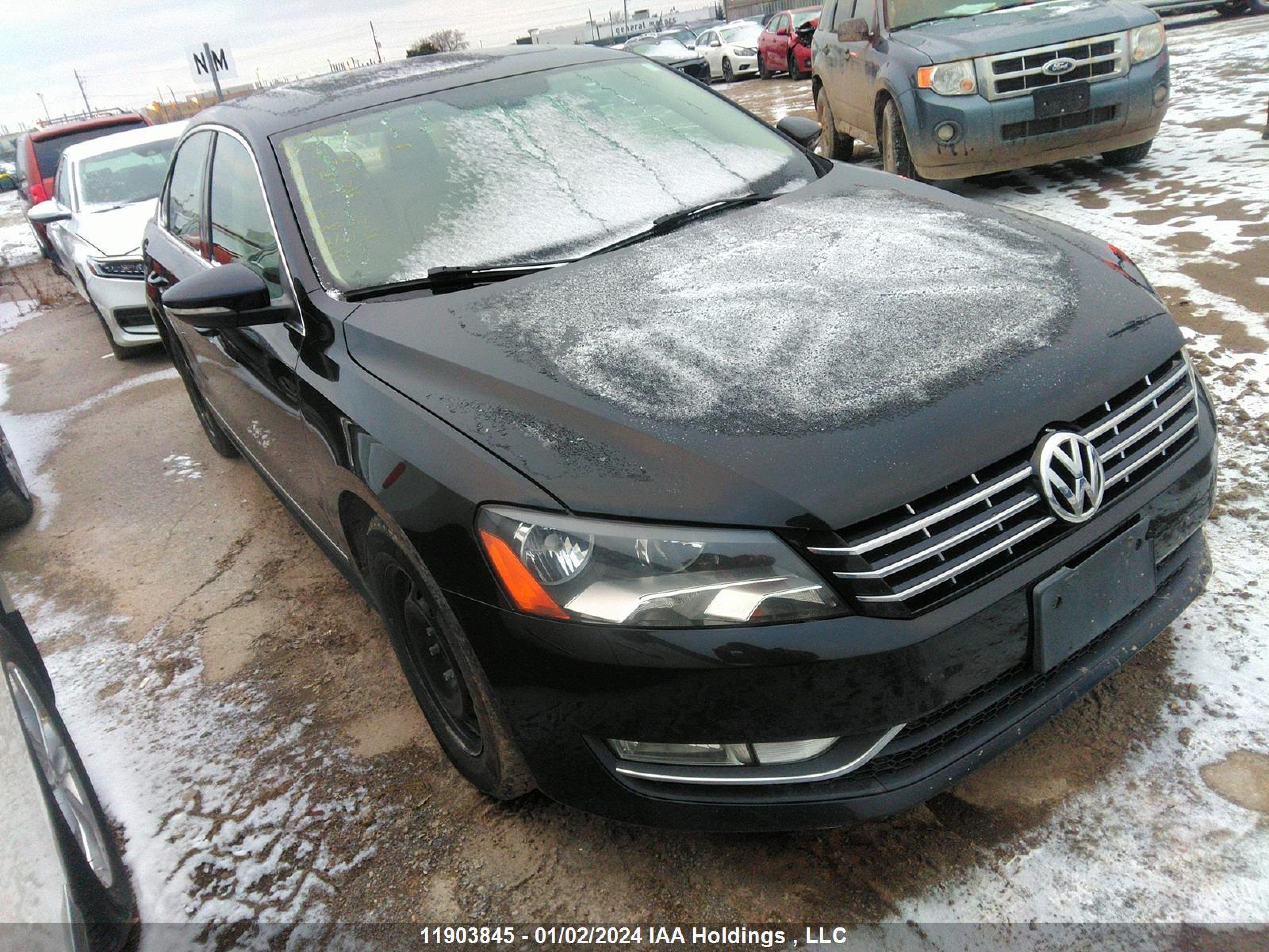 VOLKSWAGEN PASSAT 2012 1vwbn7a38cc049555