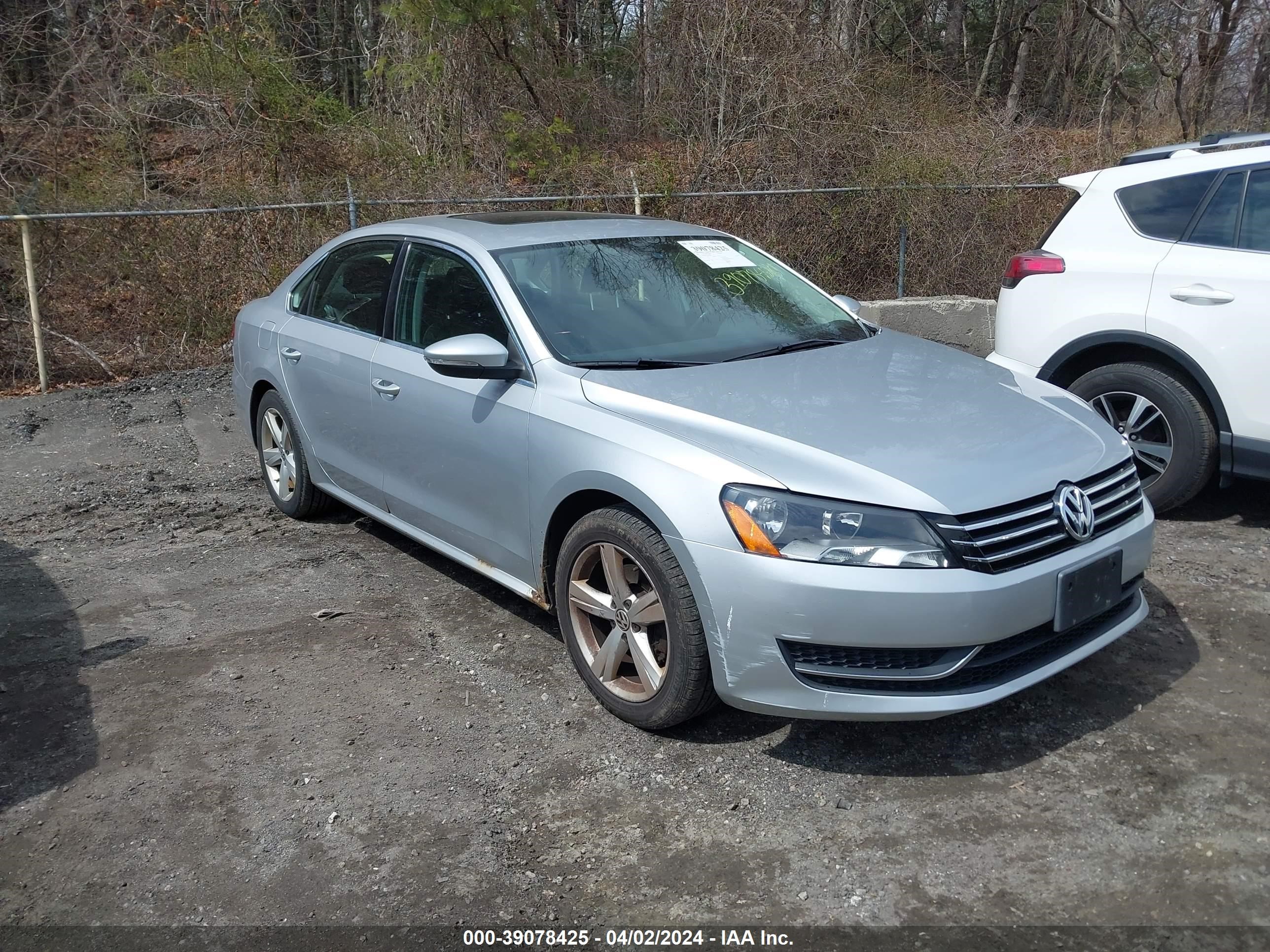 VOLKSWAGEN PASSAT 2012 1vwbp7a39cc090786