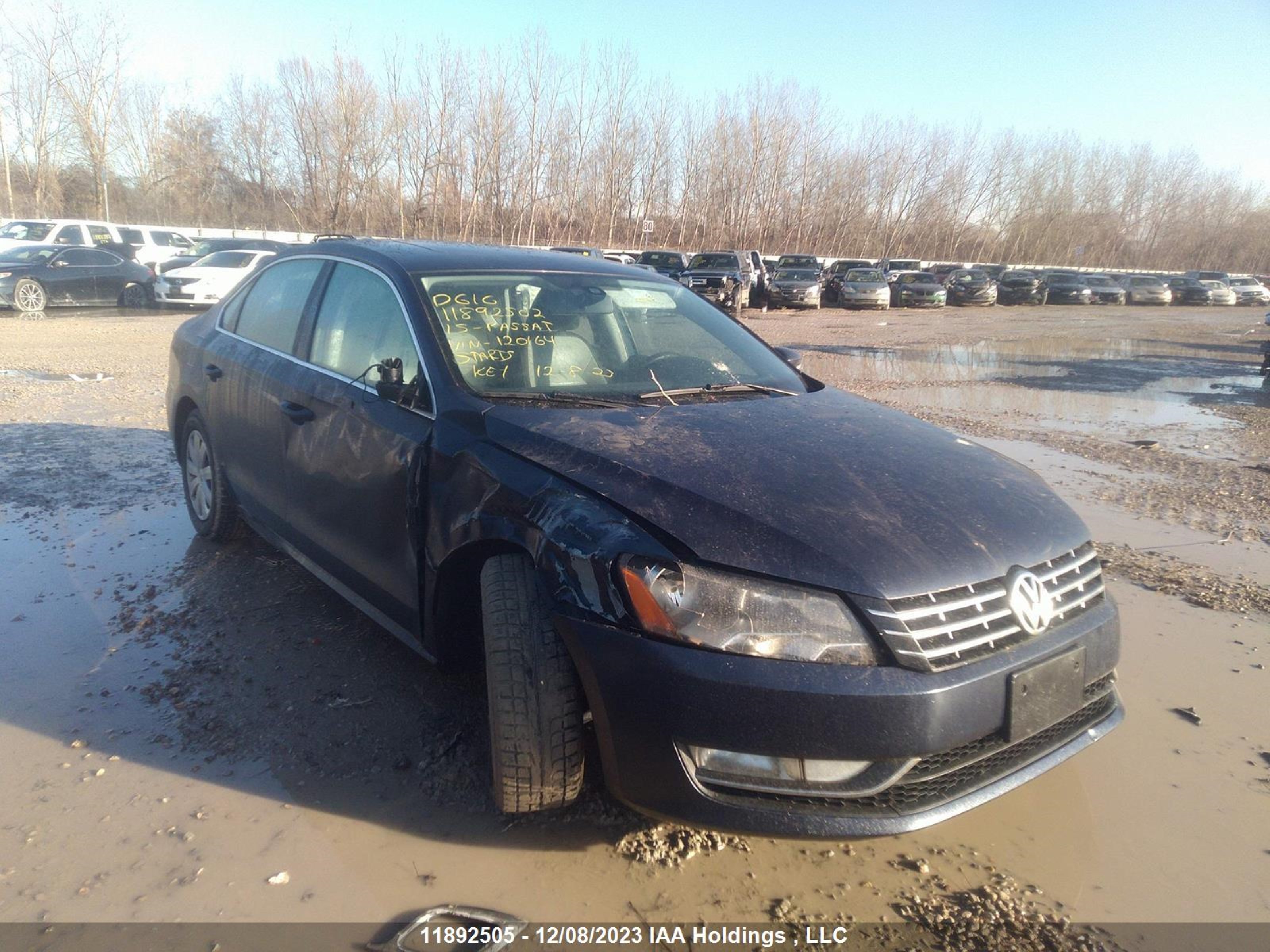 VOLKSWAGEN PASSAT 2015 1vwbs7a32fc120164