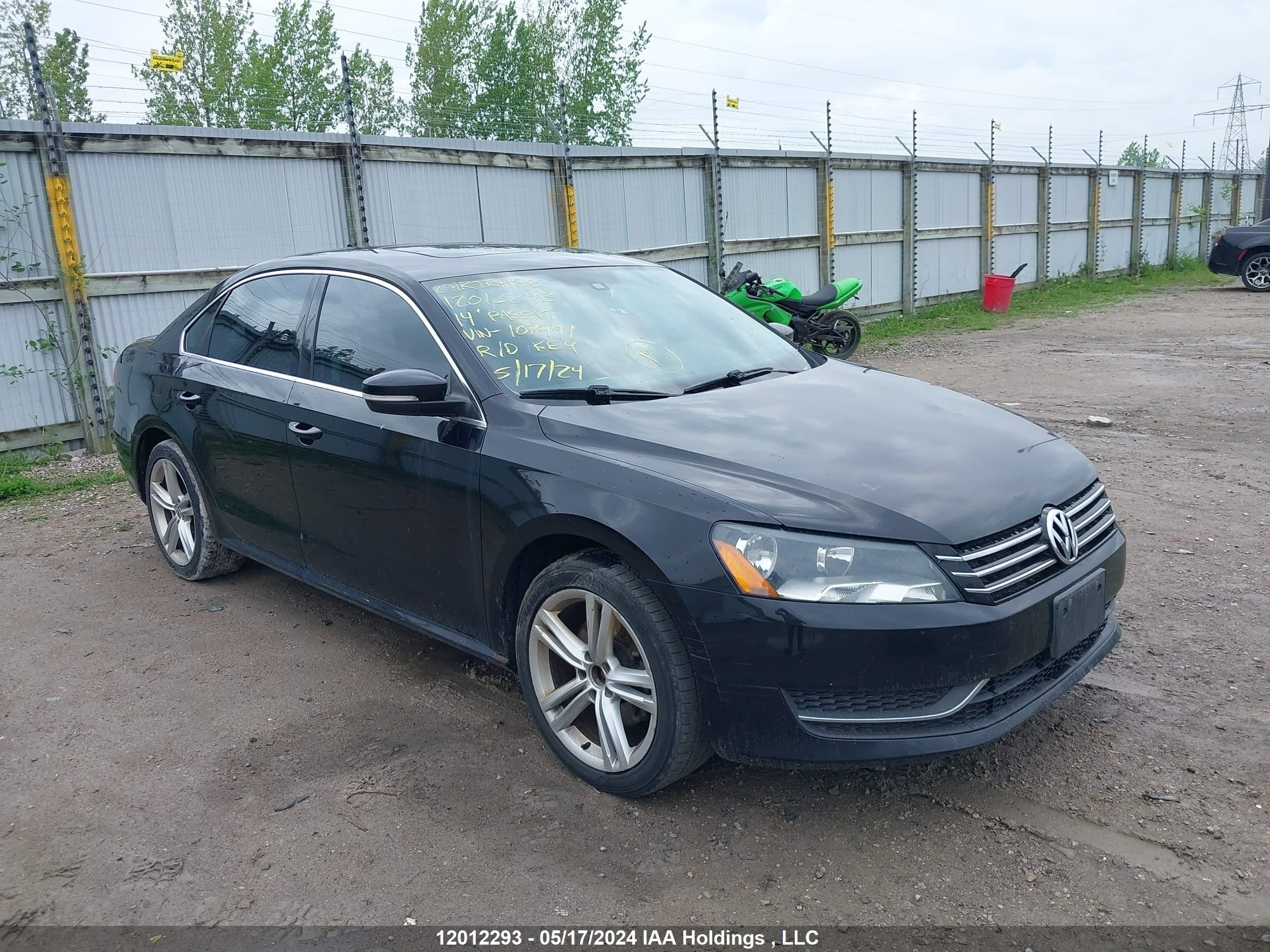 VOLKSWAGEN PASSAT 2014 1vwbs7a37ec107991