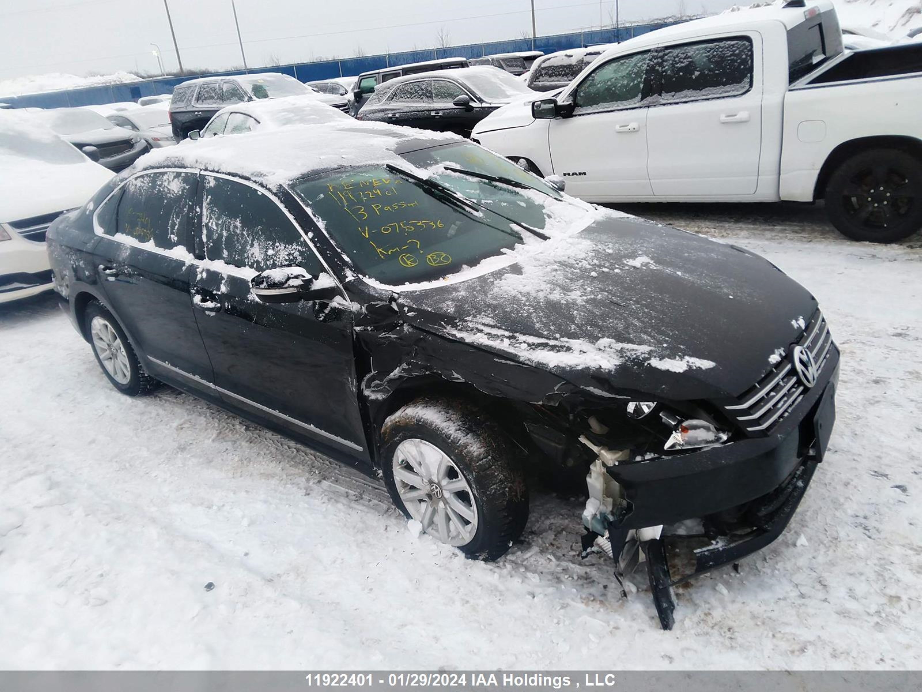 VOLKSWAGEN PASSAT 2013 1vwcm7a34dc075336