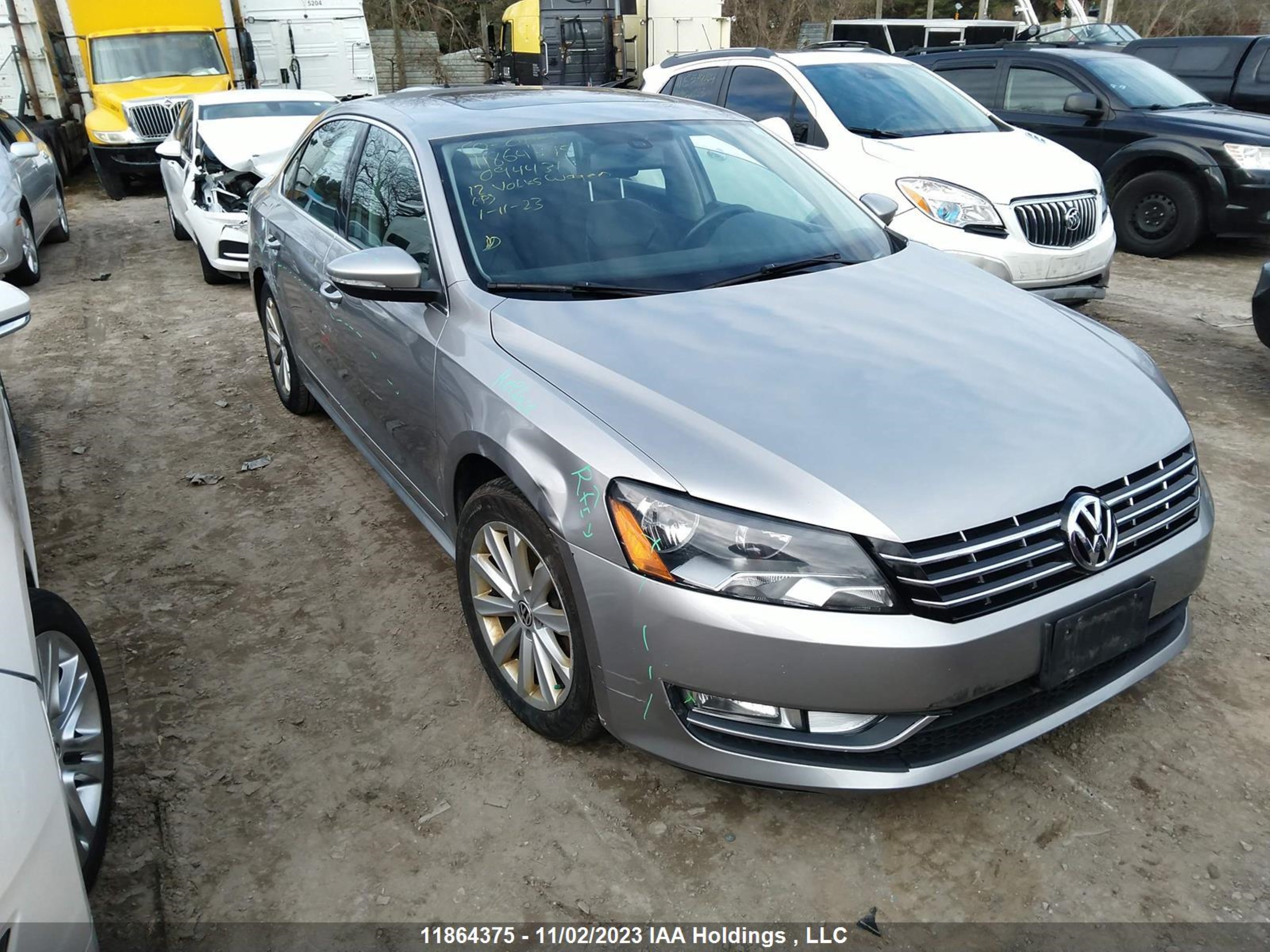 VOLKSWAGEN PASSAT 2012 1vwcn7a30cc094431