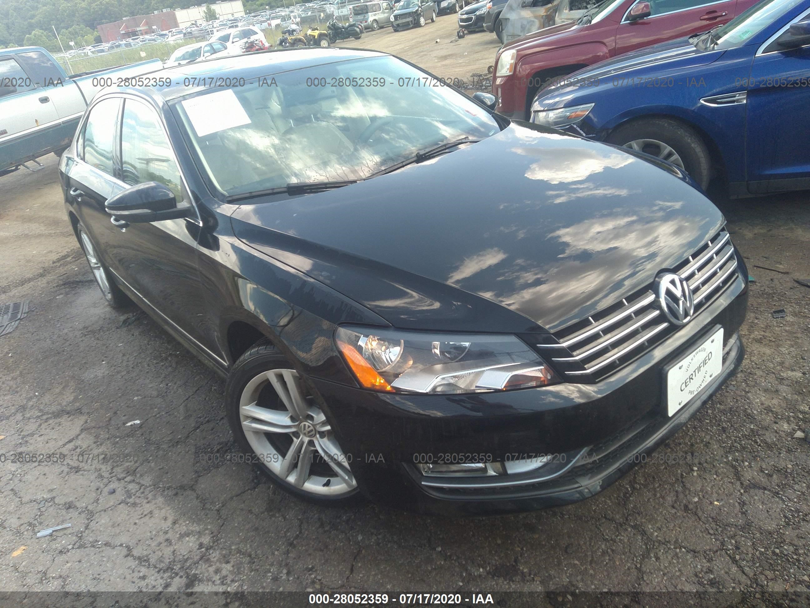 VOLKSWAGEN PASSAT 2012 1vwcn7a35cc056290