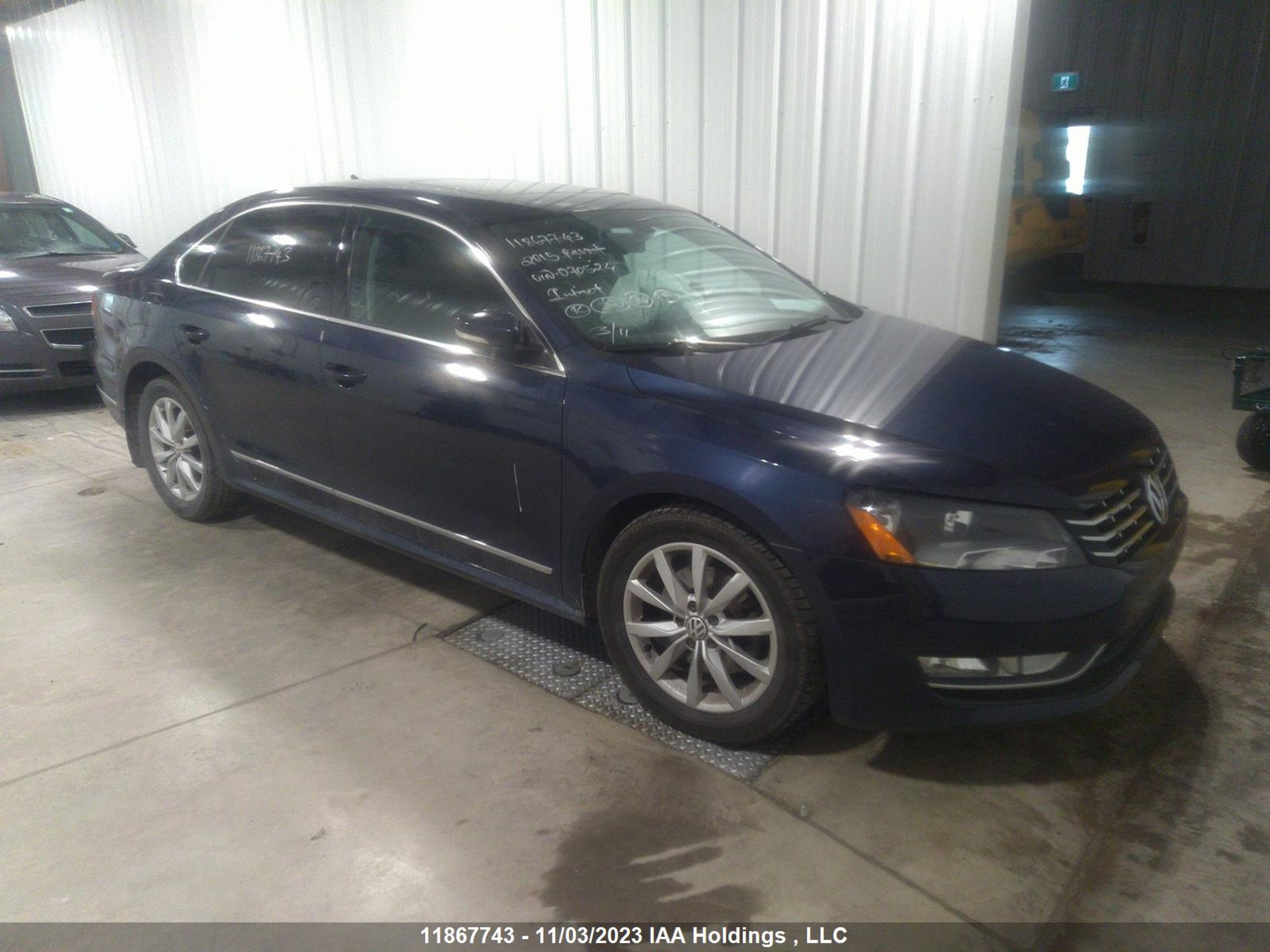 VOLKSWAGEN PASSAT 2015 1vwcs7a31fc070524