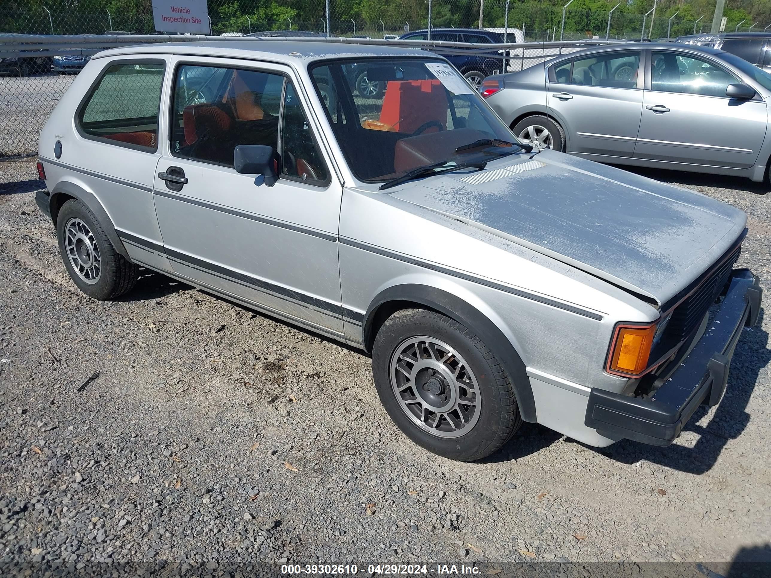 VOLKSWAGEN GOLF 1983 1vwdc0173dv026151