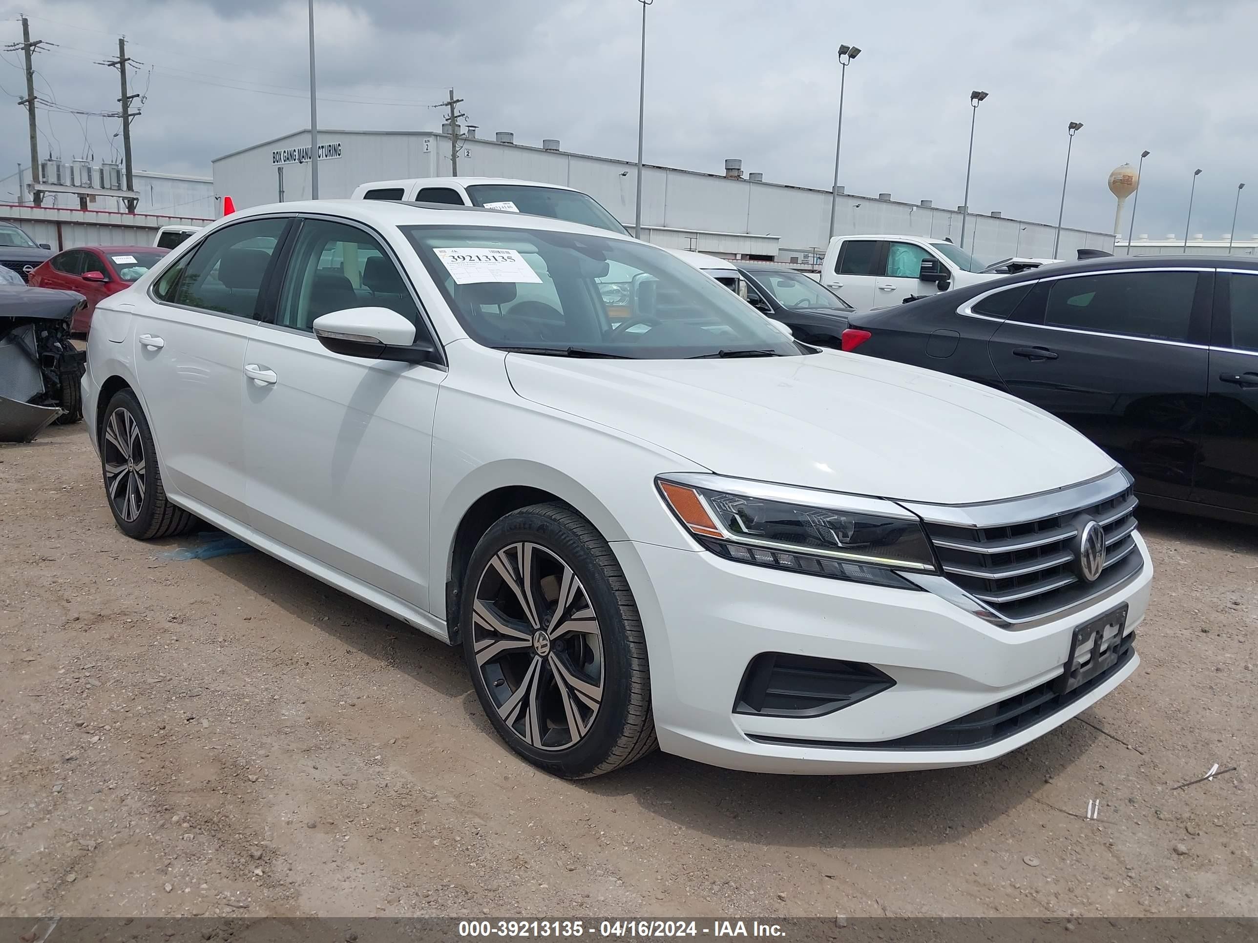 VOLKSWAGEN PASSAT 2021 1vwsa7a33mc010420