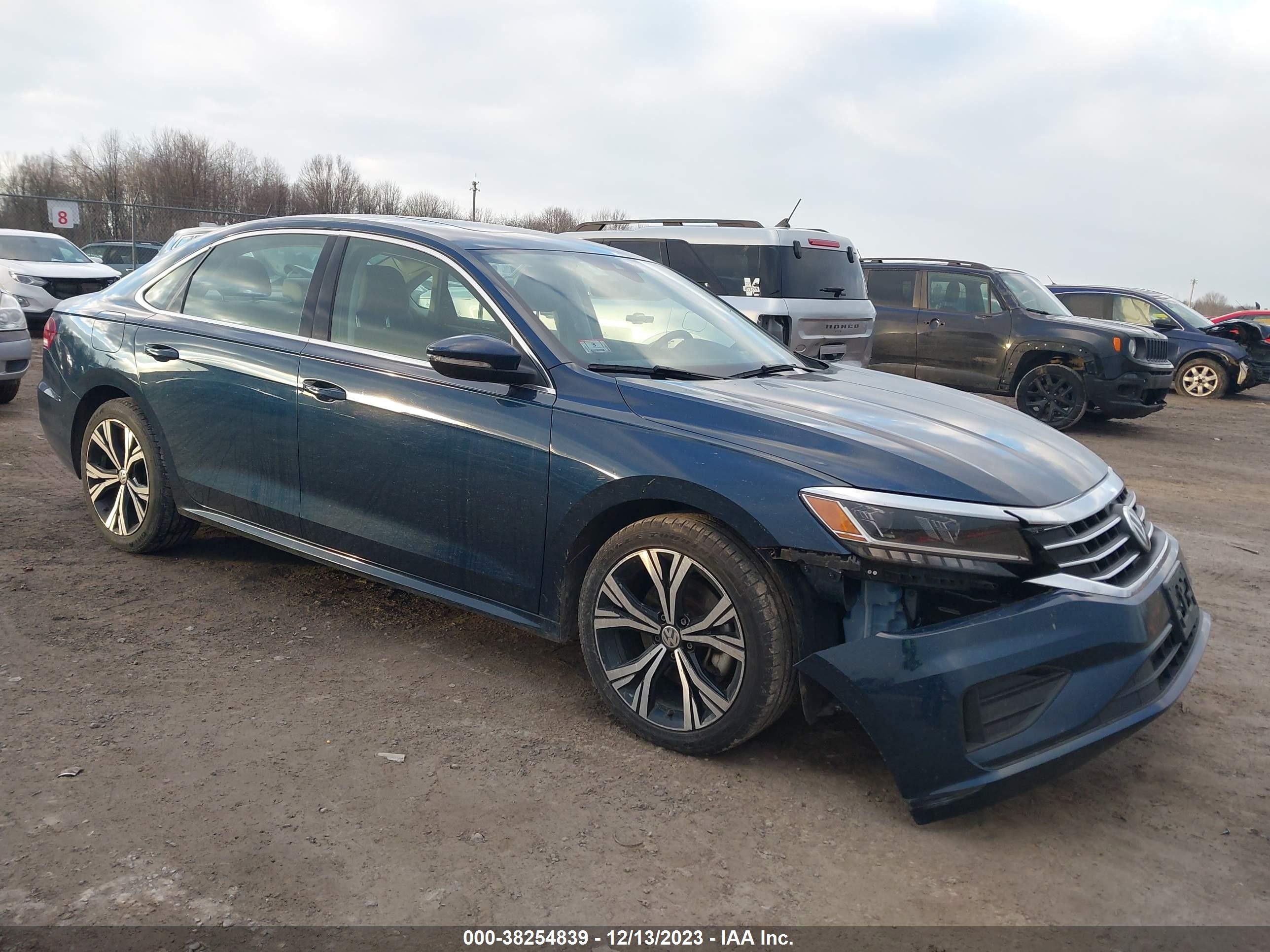 VOLKSWAGEN PASSAT 2021 1vwsa7a37mc003048