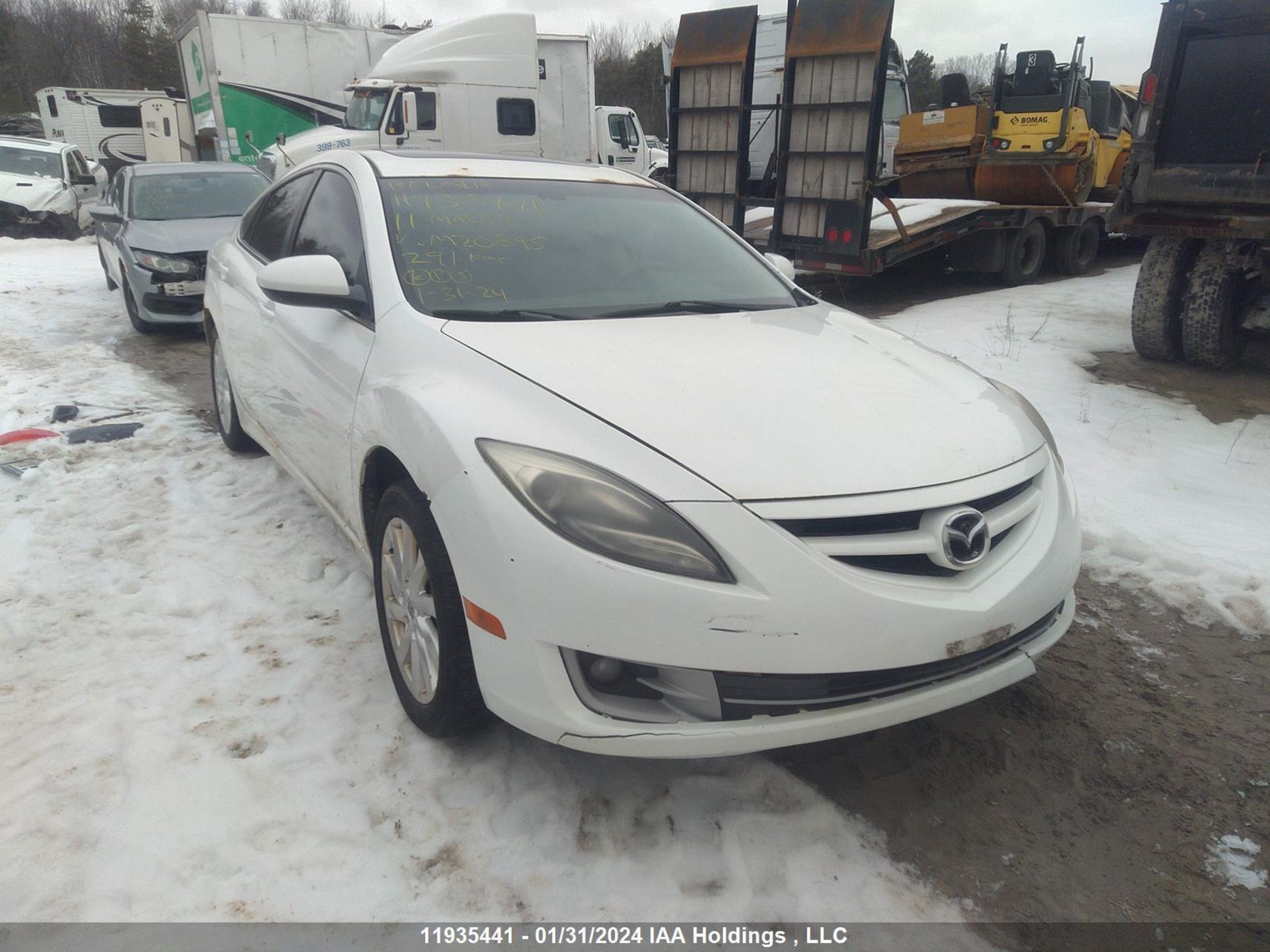 MAZDA 6 2011 1yvhz8ch7b5m20895