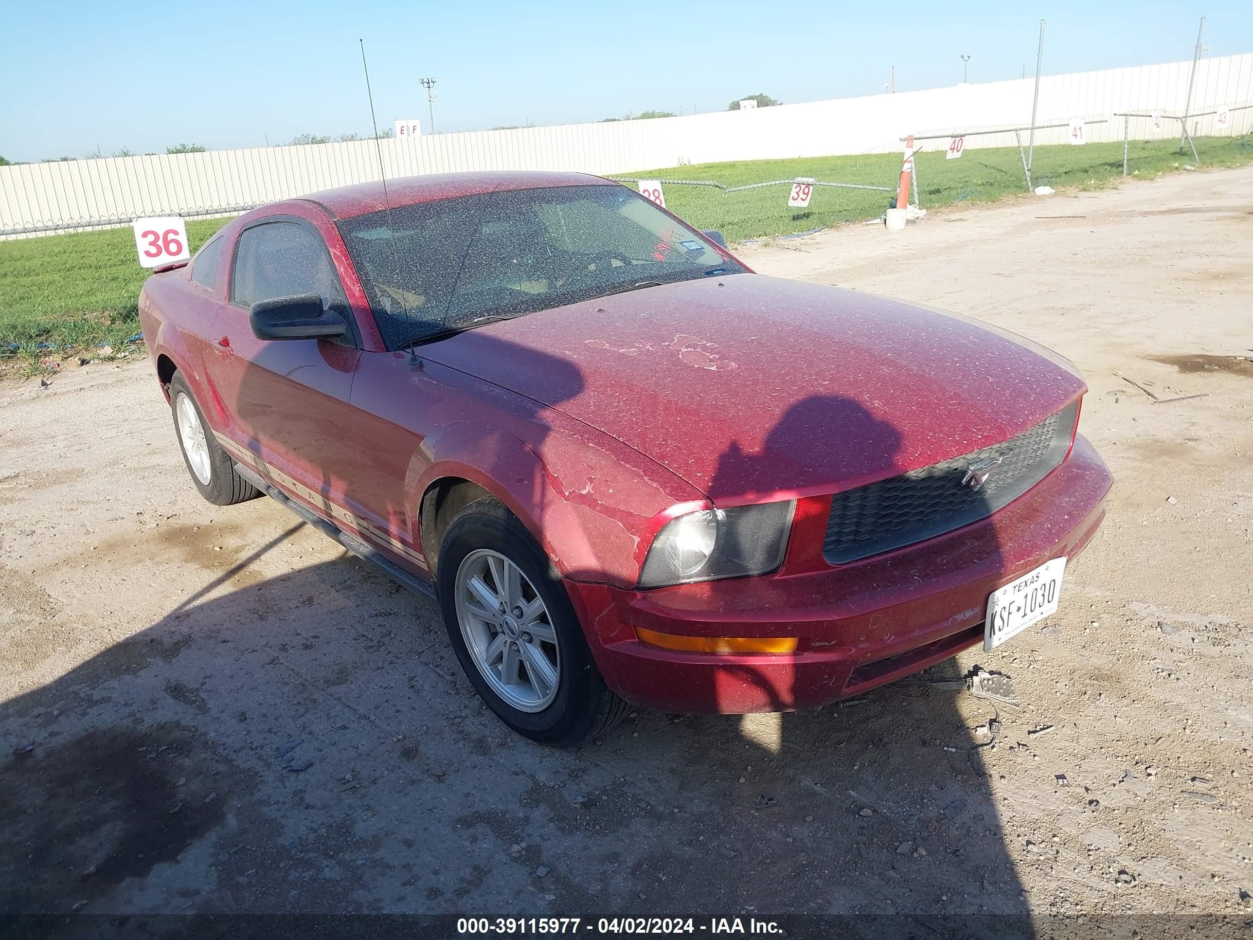 FORD MUSTANG 2007 1zvft80nx75225290