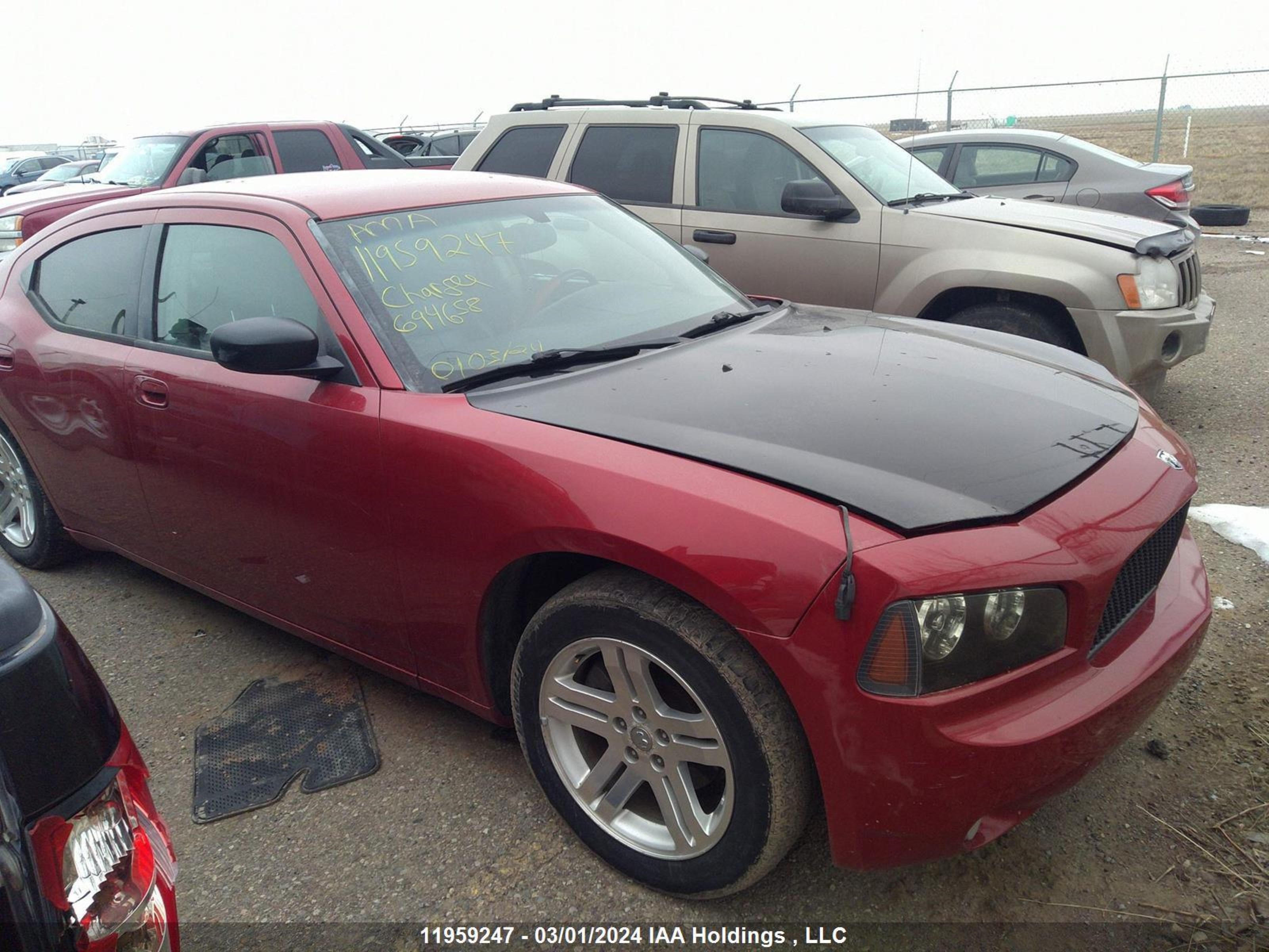 DODGE CHARGER 2007 2b3ka43g87h694658