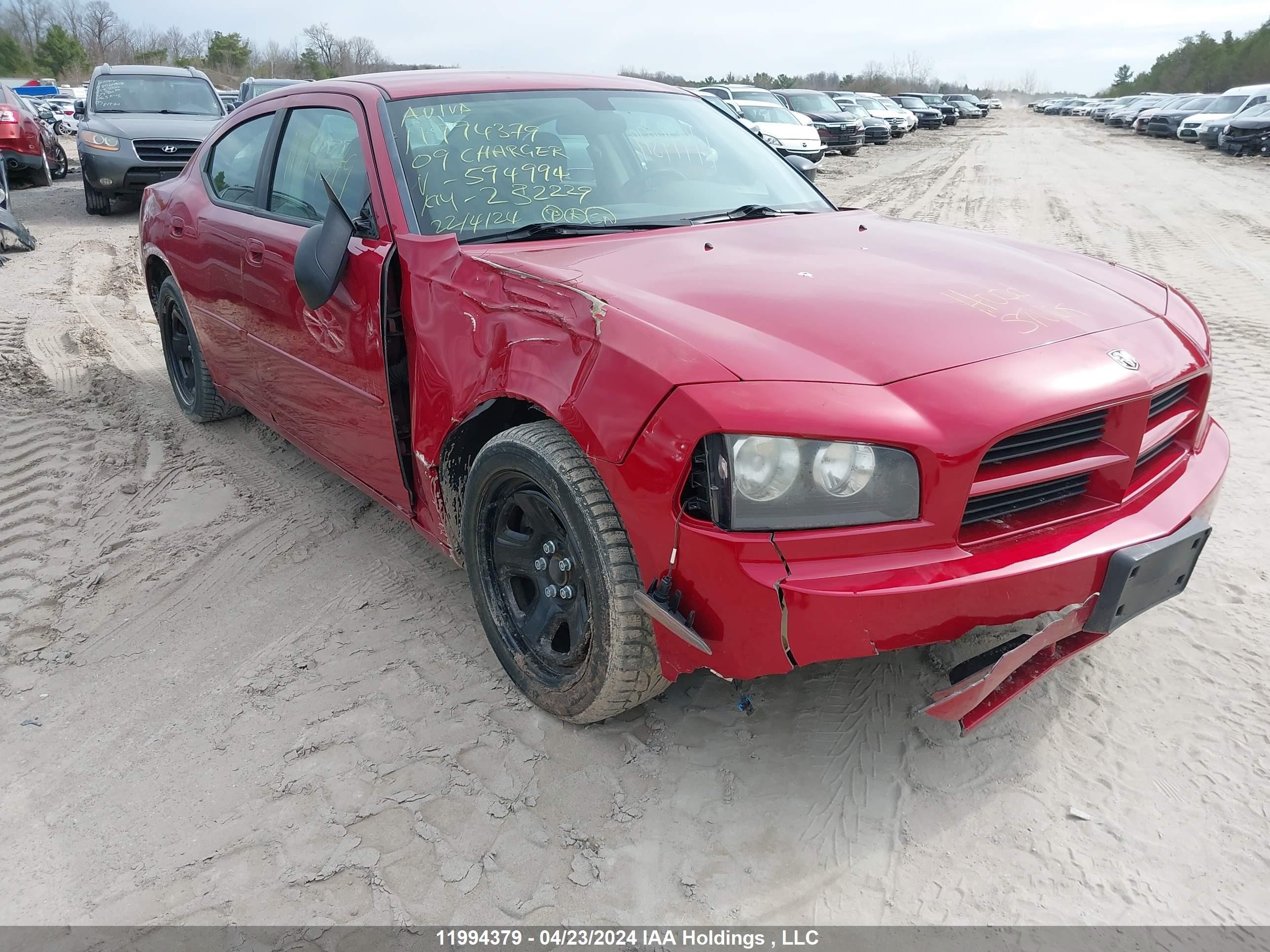 DODGE CHARGER 2009 2b3ka43v49h594994