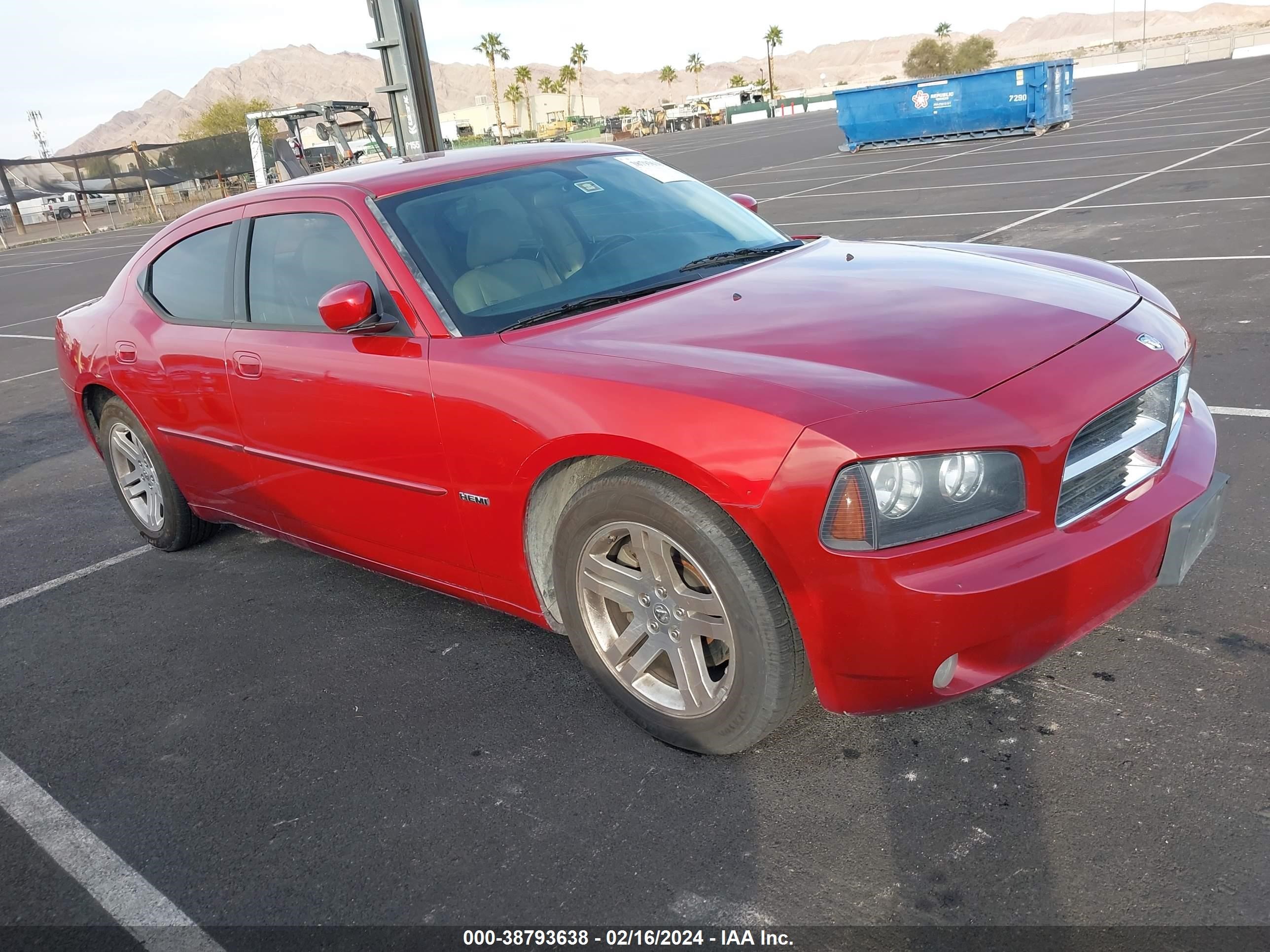 DODGE CHARGER 2006 2b3la53h26h508100