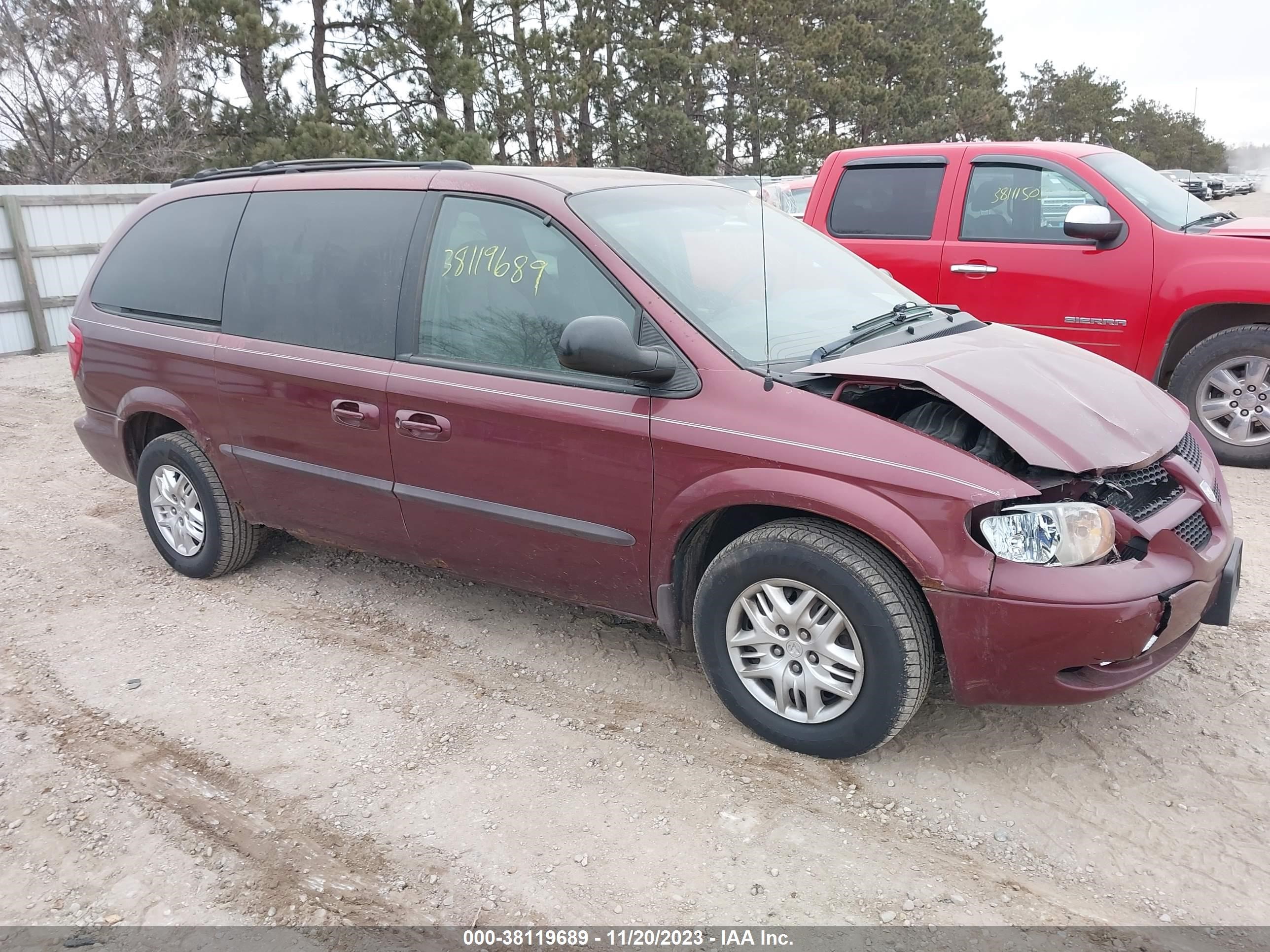 DODGE CARAVAN 2002 2b4gp44r22r658015