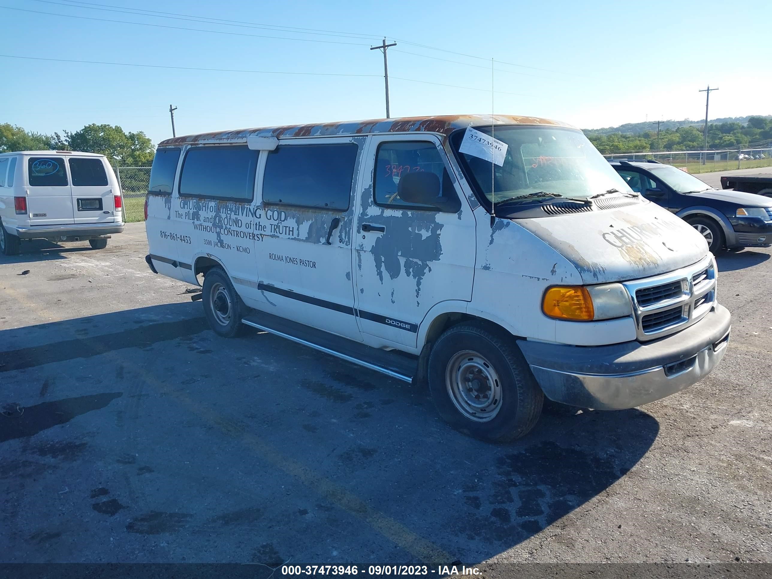 DODGE RAM VAN 2001 2b5wb35z31k504967