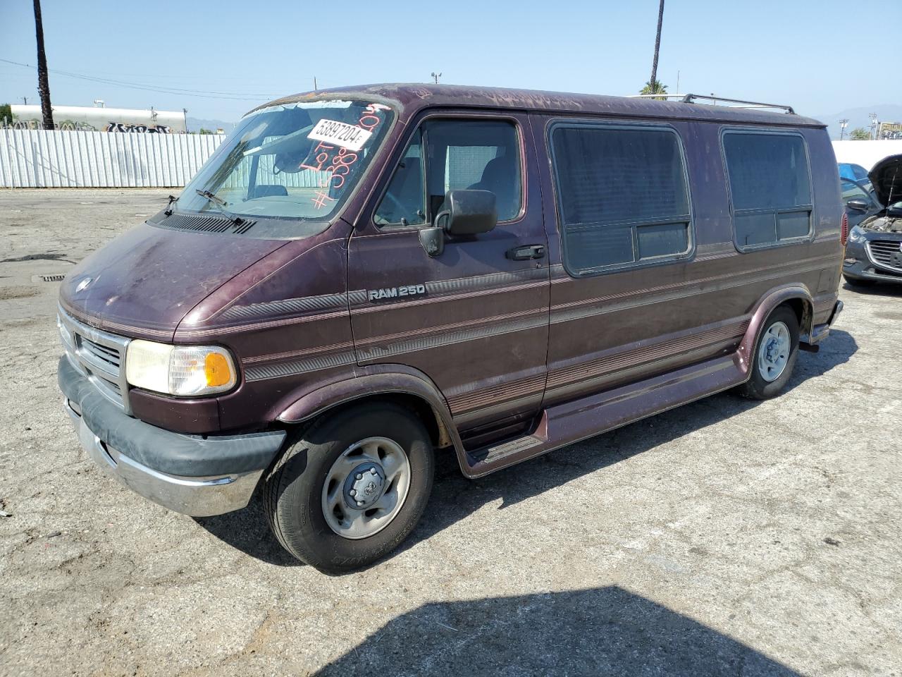 DODGE RAM VAN 1994 2b6hb21y3rk111395