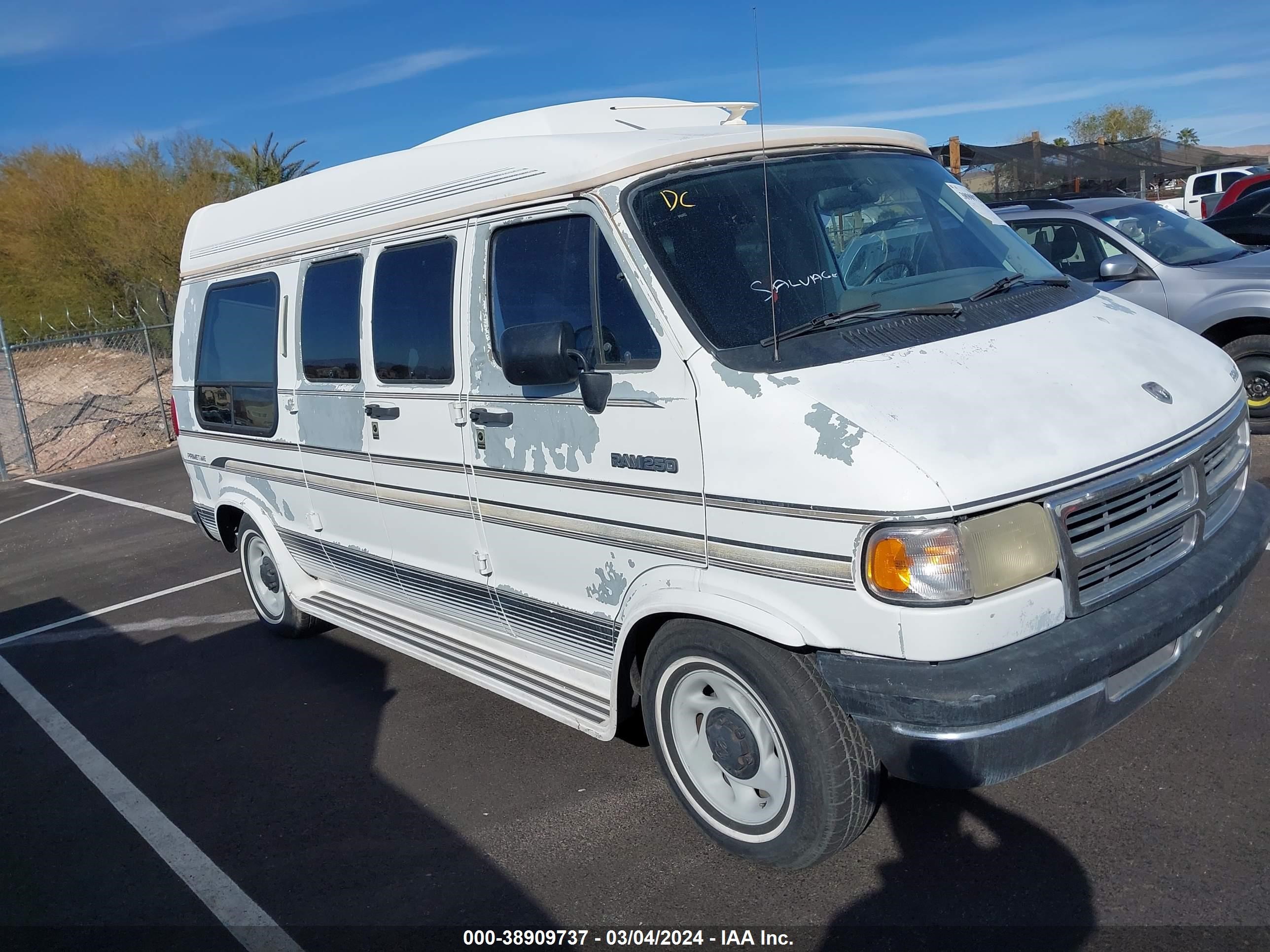 DODGE RAM VAN 1994 2b6hb21y9rk570429