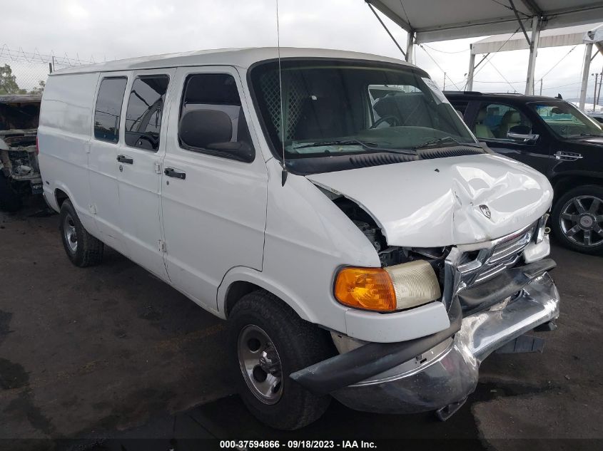 DODGE RAM VAN 2002 2b7hb11y42k133207