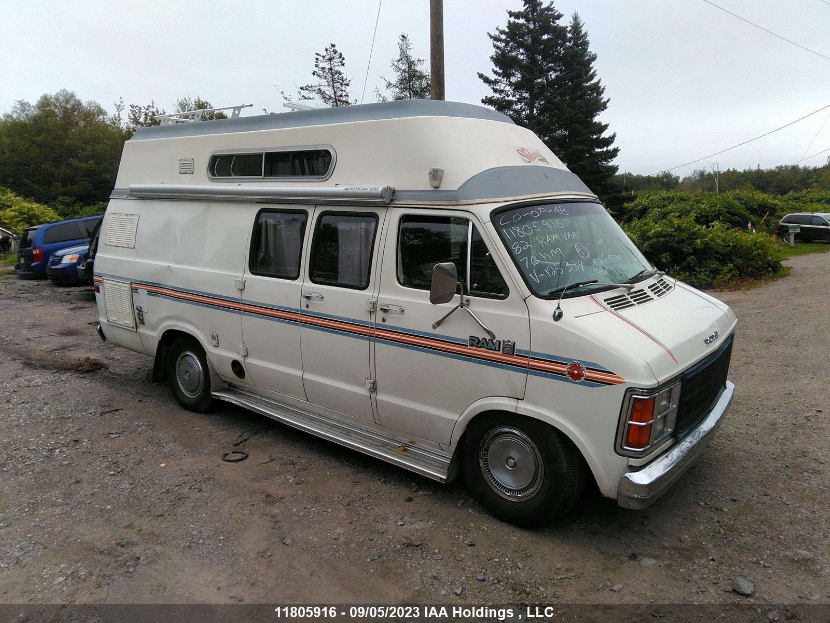 DODGE RAM VAN 1982 2b7hb23s4ck125334