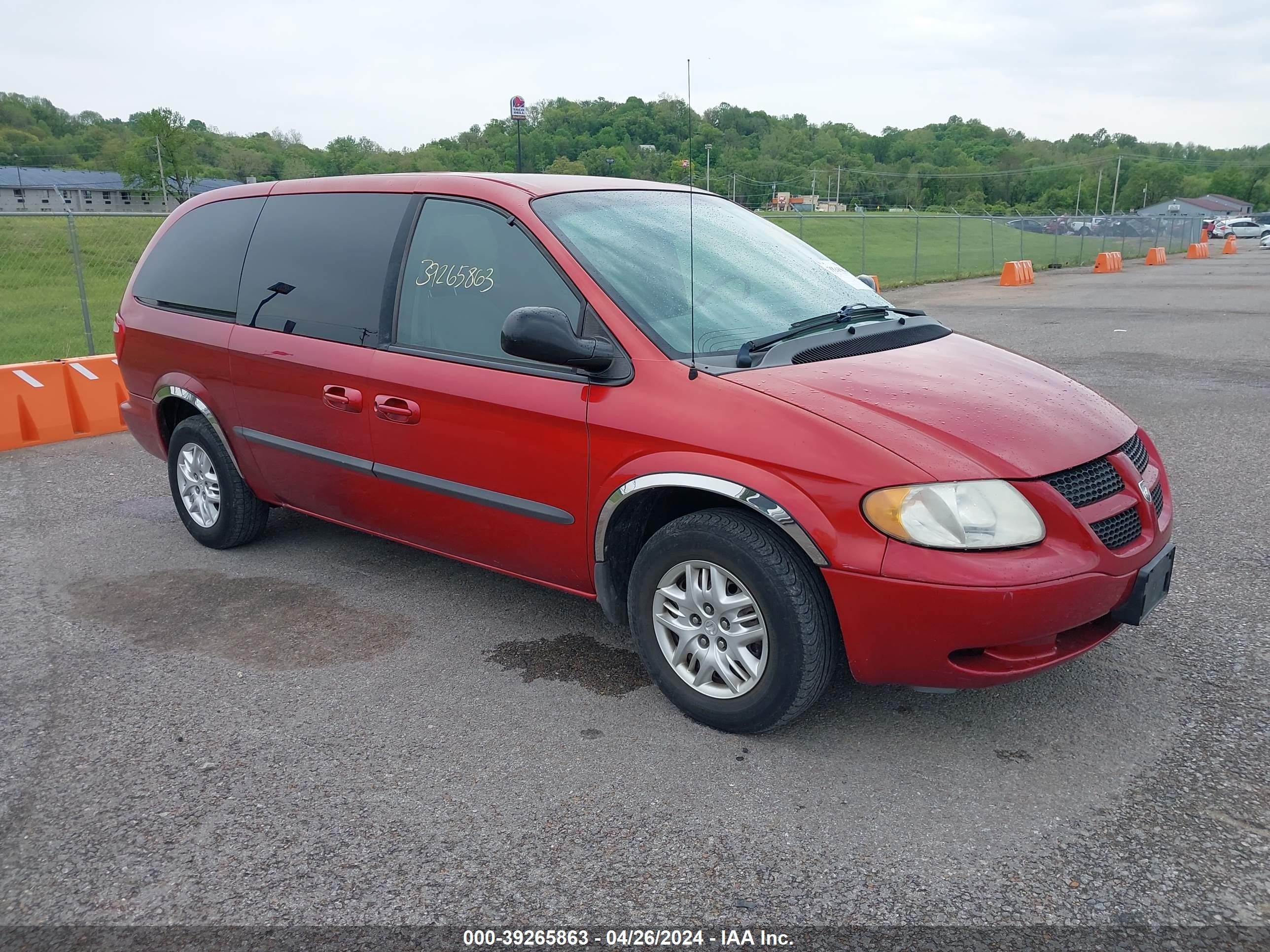 DODGE CARAVAN 2002 2b8gp44312r517947