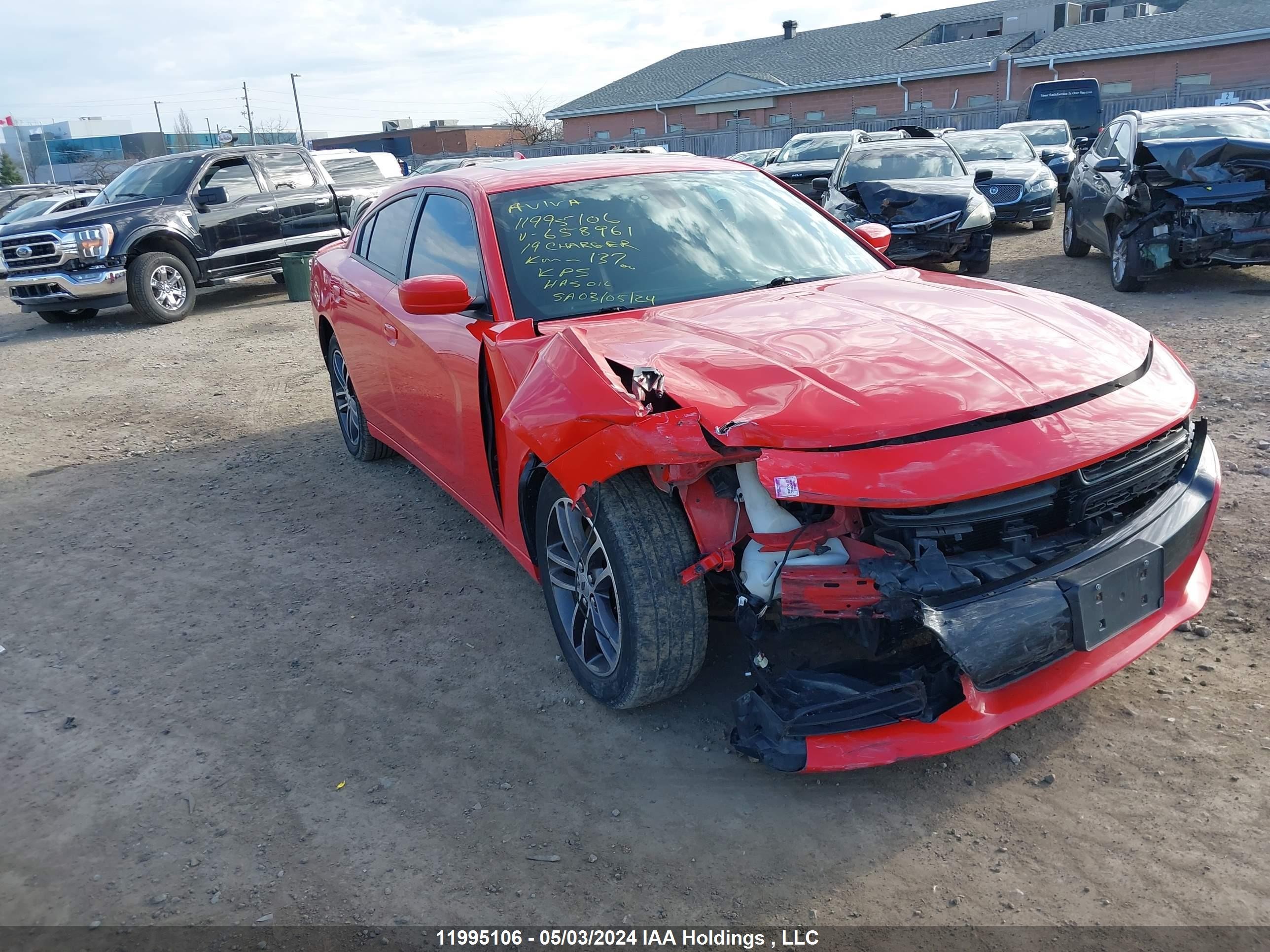 DODGE CHARGER 2019 2c3cdxjg0kh658961