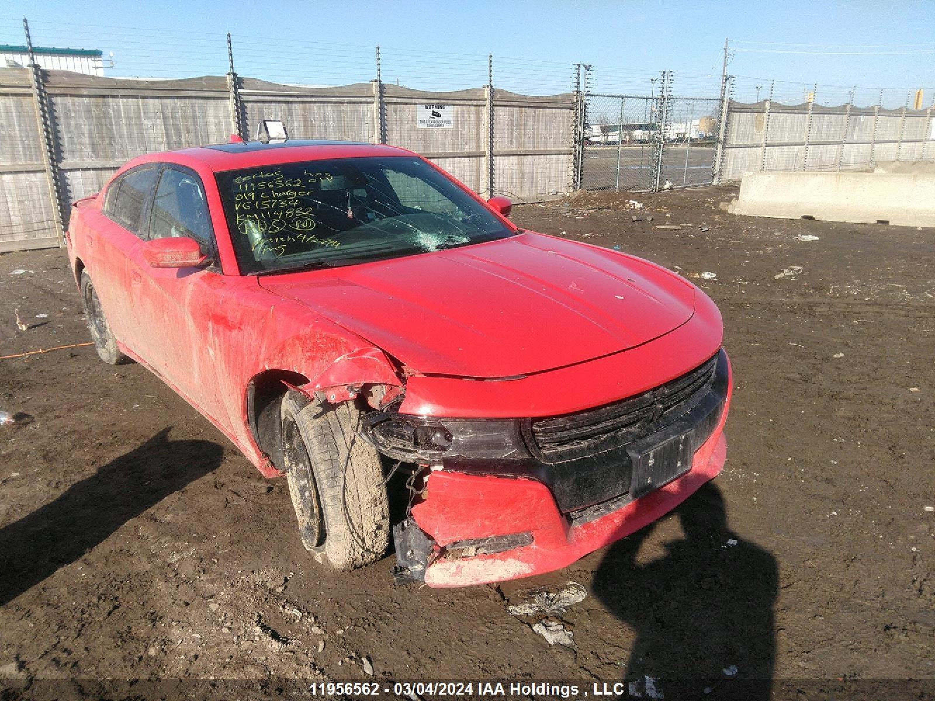 DODGE CHARGER 2019 2c3cdxjg5kh615734