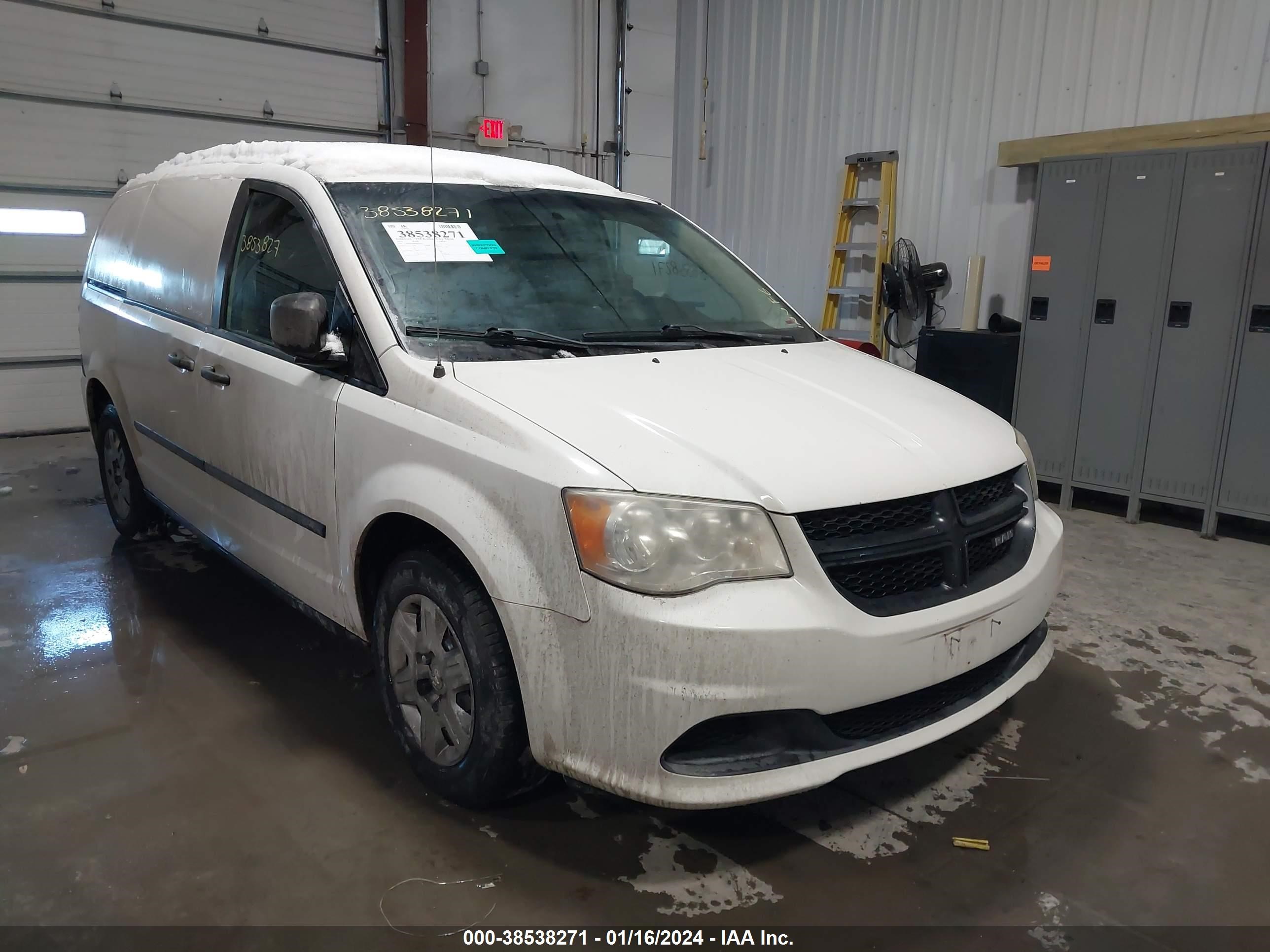 RAM CARGO VAN TRADESMAN 2013 2c4jrgag0dr545092