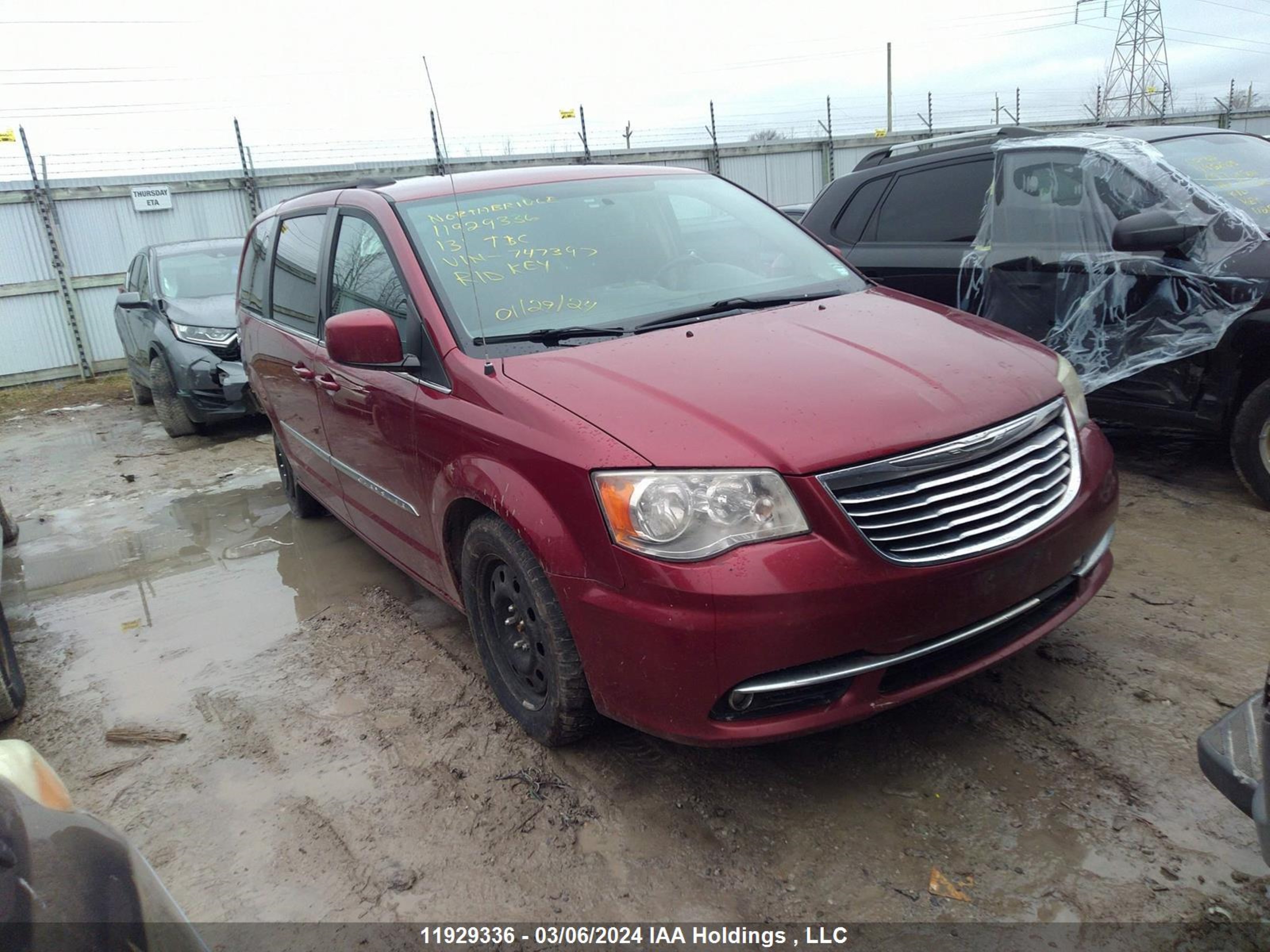 CHRYSLER TOWN & COUNTRY 2013 2c4rc1bg2dr747397