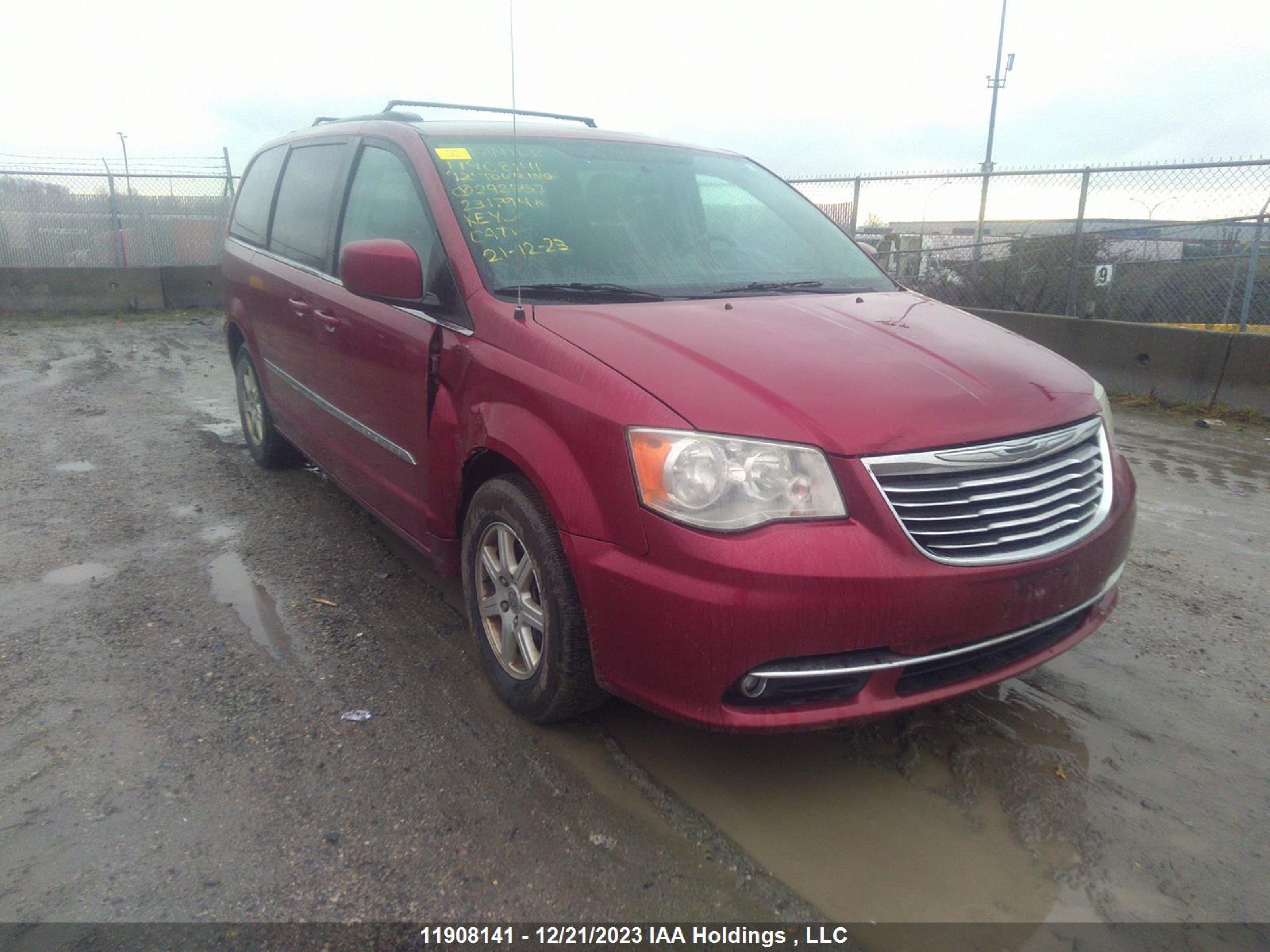 CHRYSLER TOWN & COUNTRY 2012 2c4rc1bg3cr292557