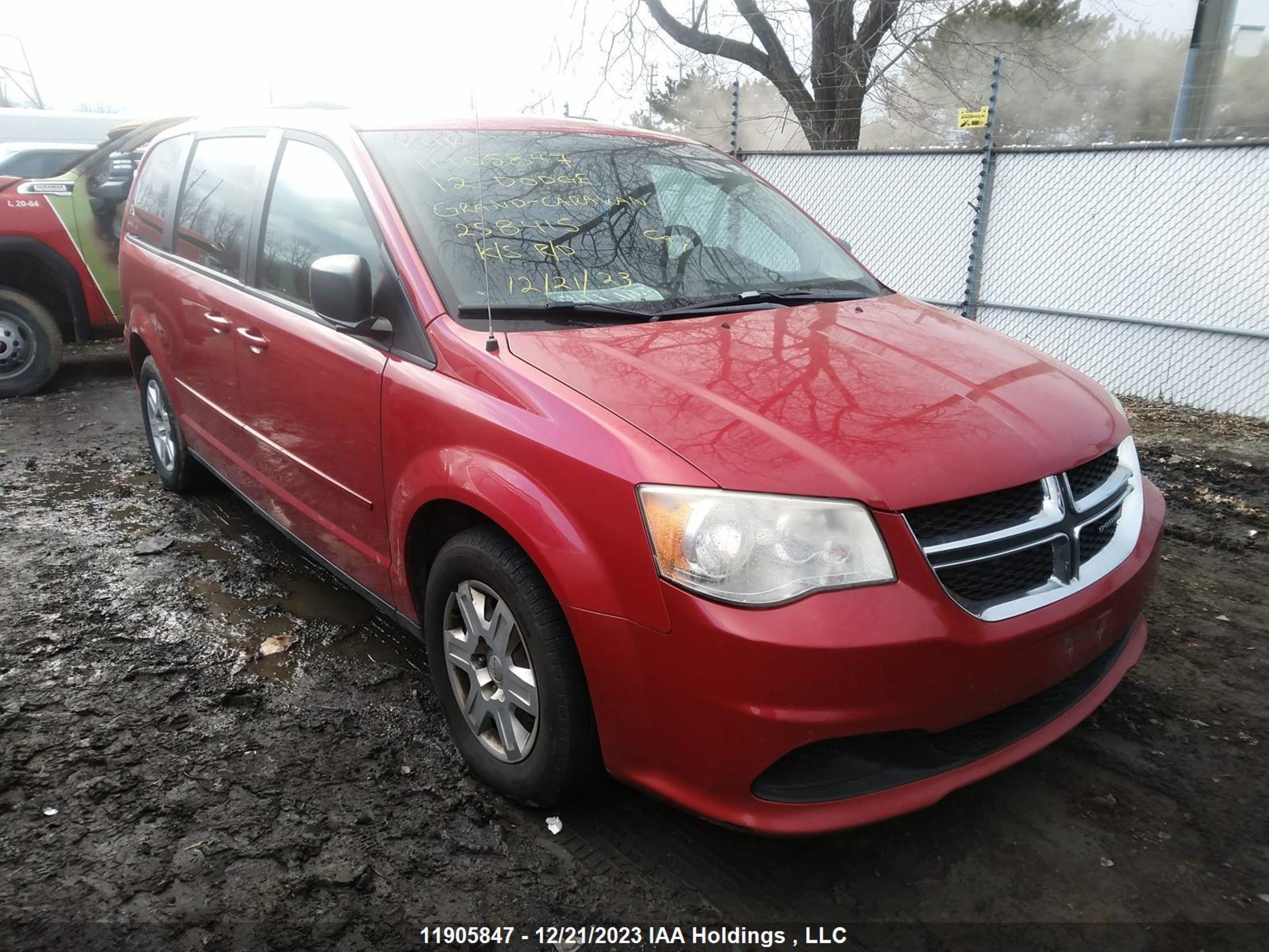 DODGE CARAVAN 2012 2c4rdgbg0cr258415