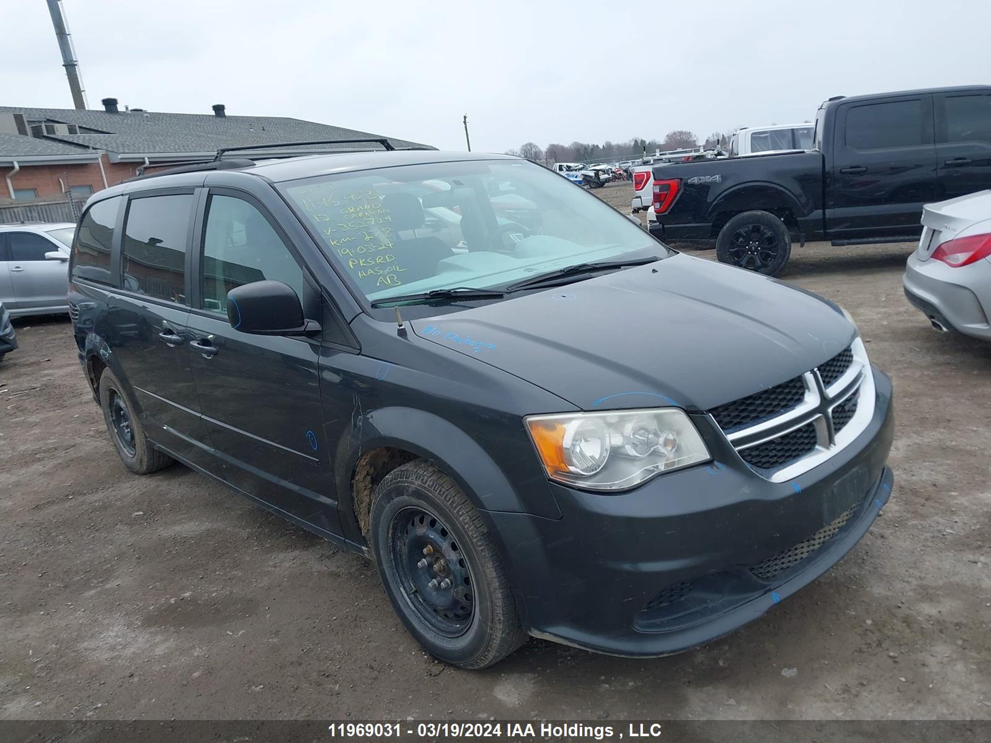 DODGE CARAVAN 2012 2c4rdgbg0cr352729