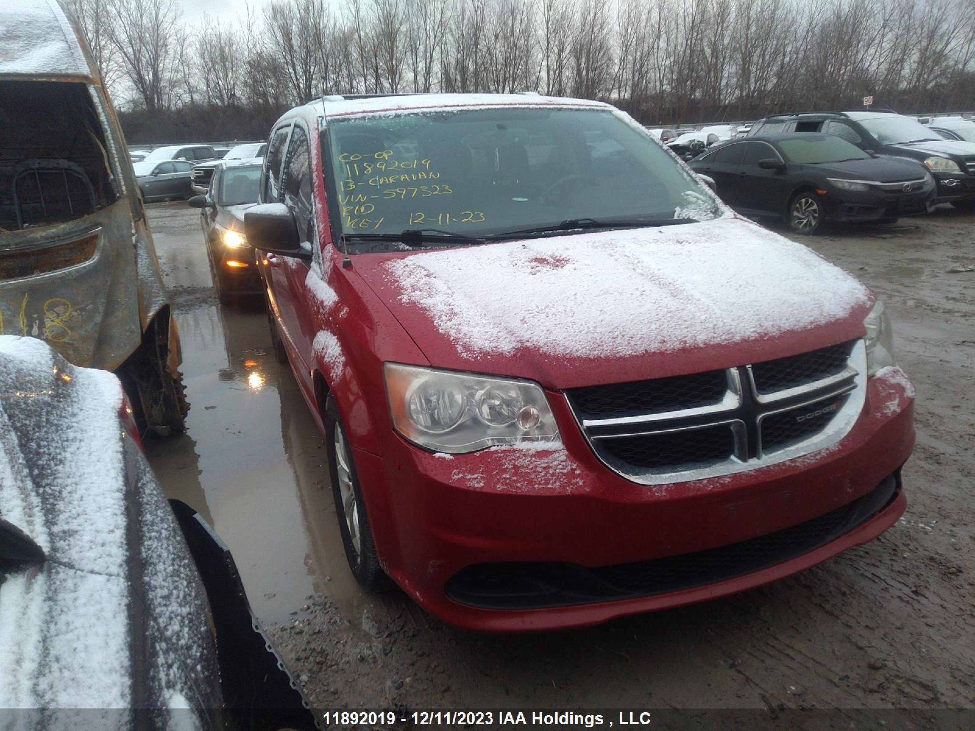 DODGE CARAVAN 2013 2c4rdgbg0dr597323