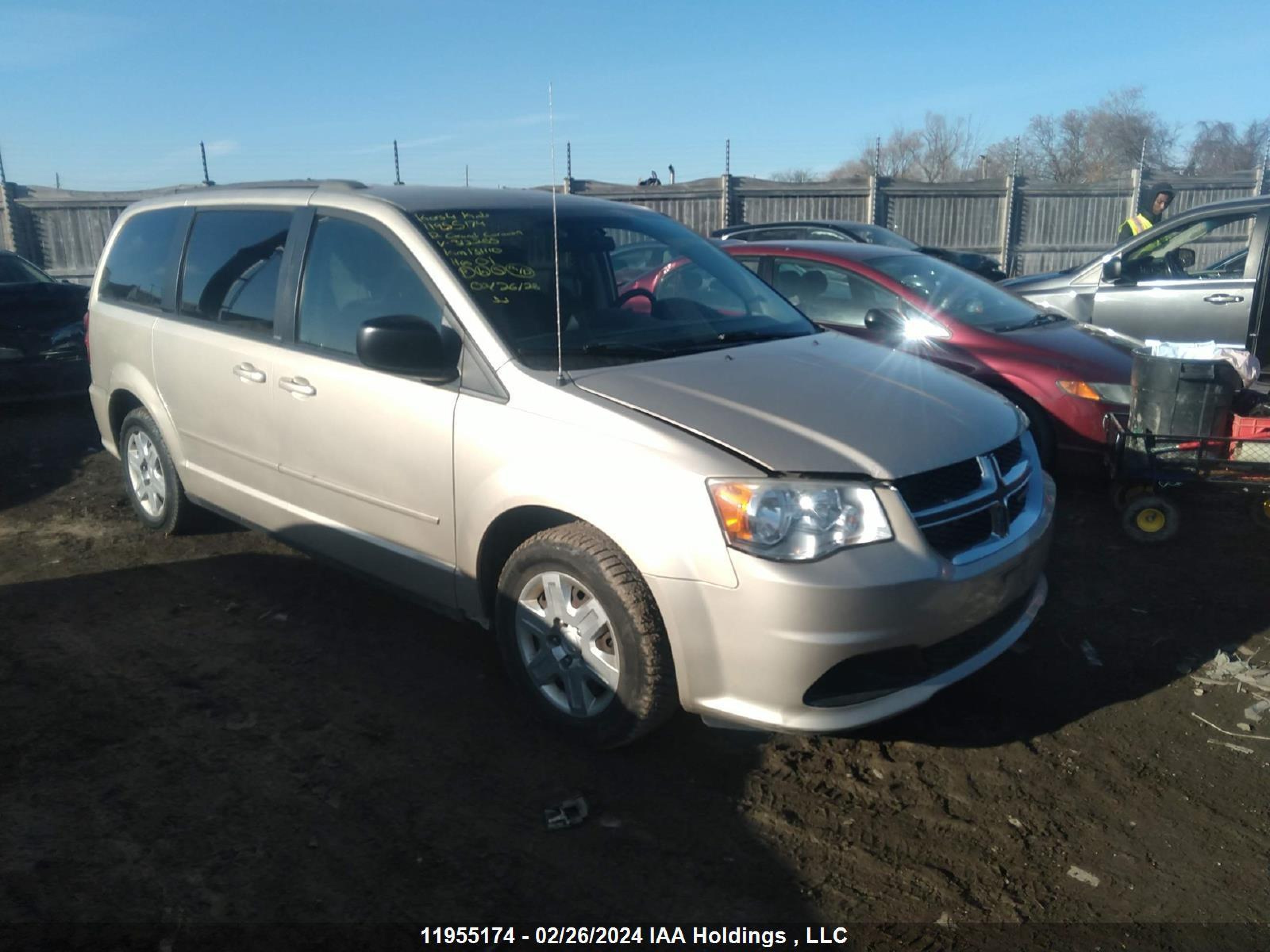 DODGE CARAVAN 2012 2c4rdgbg1cr312255