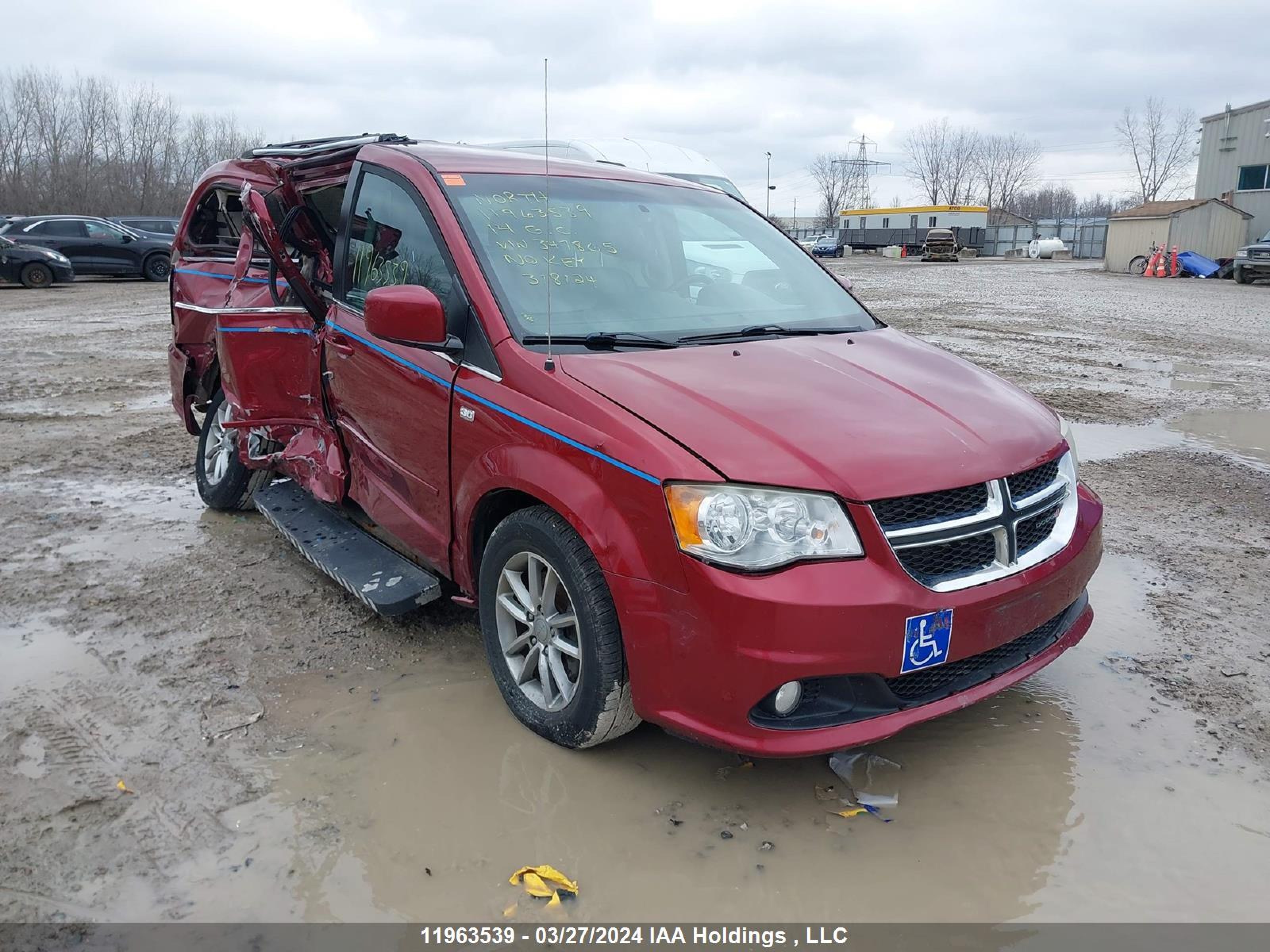 DODGE CARAVAN 2014 2c4rdgbg1er347865