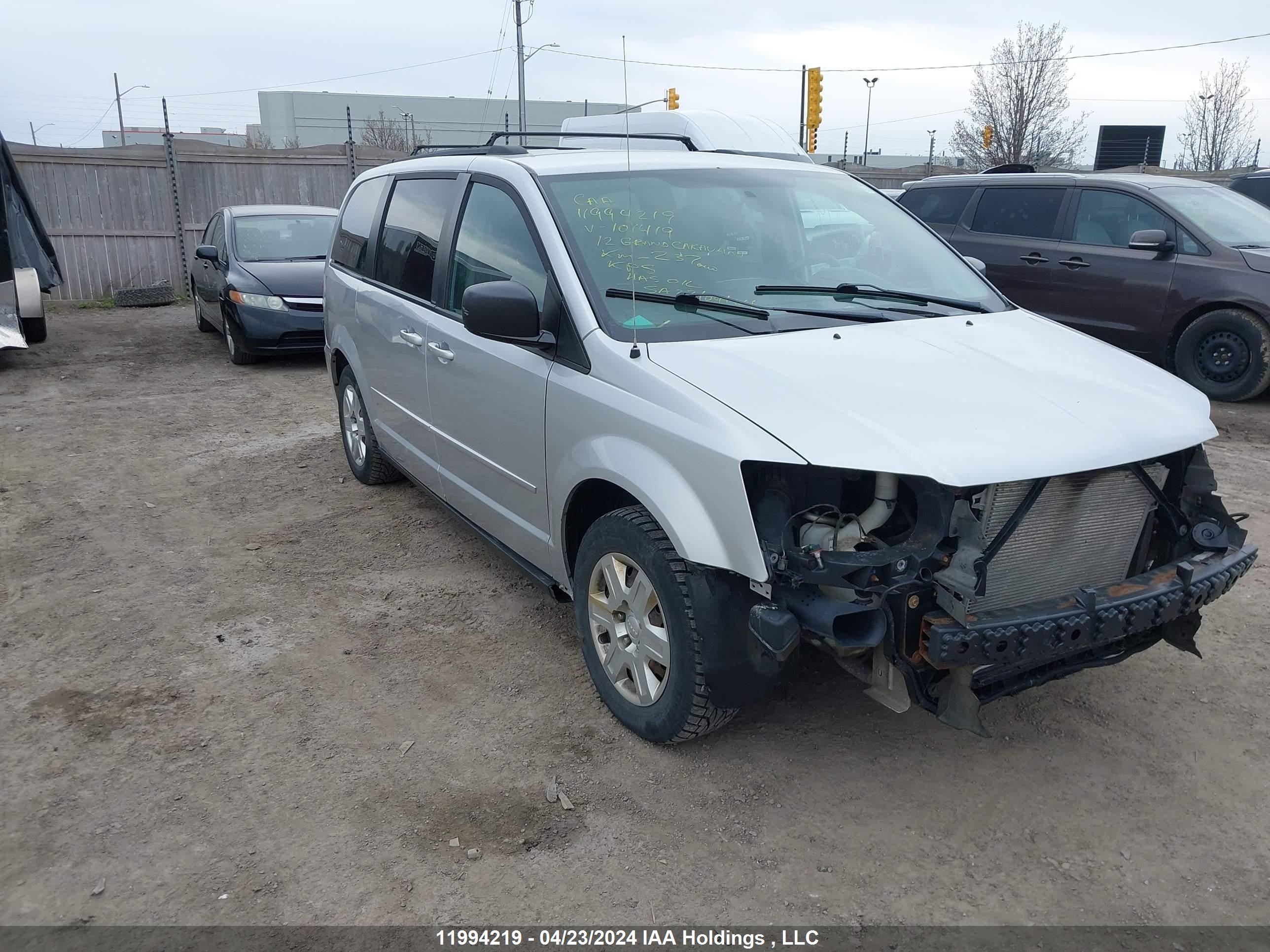 DODGE CARAVAN 2012 2c4rdgbg2cr101419