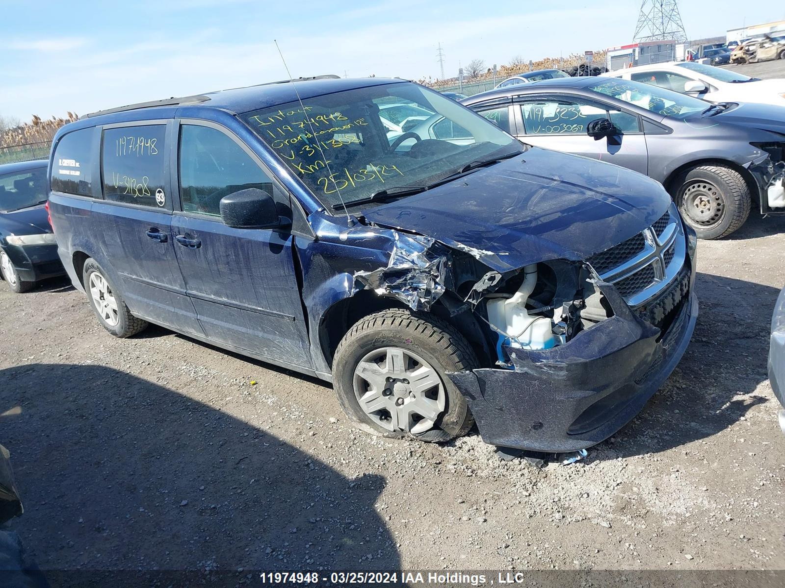 DODGE CARAVAN 2012 2c4rdgbg2cr311308