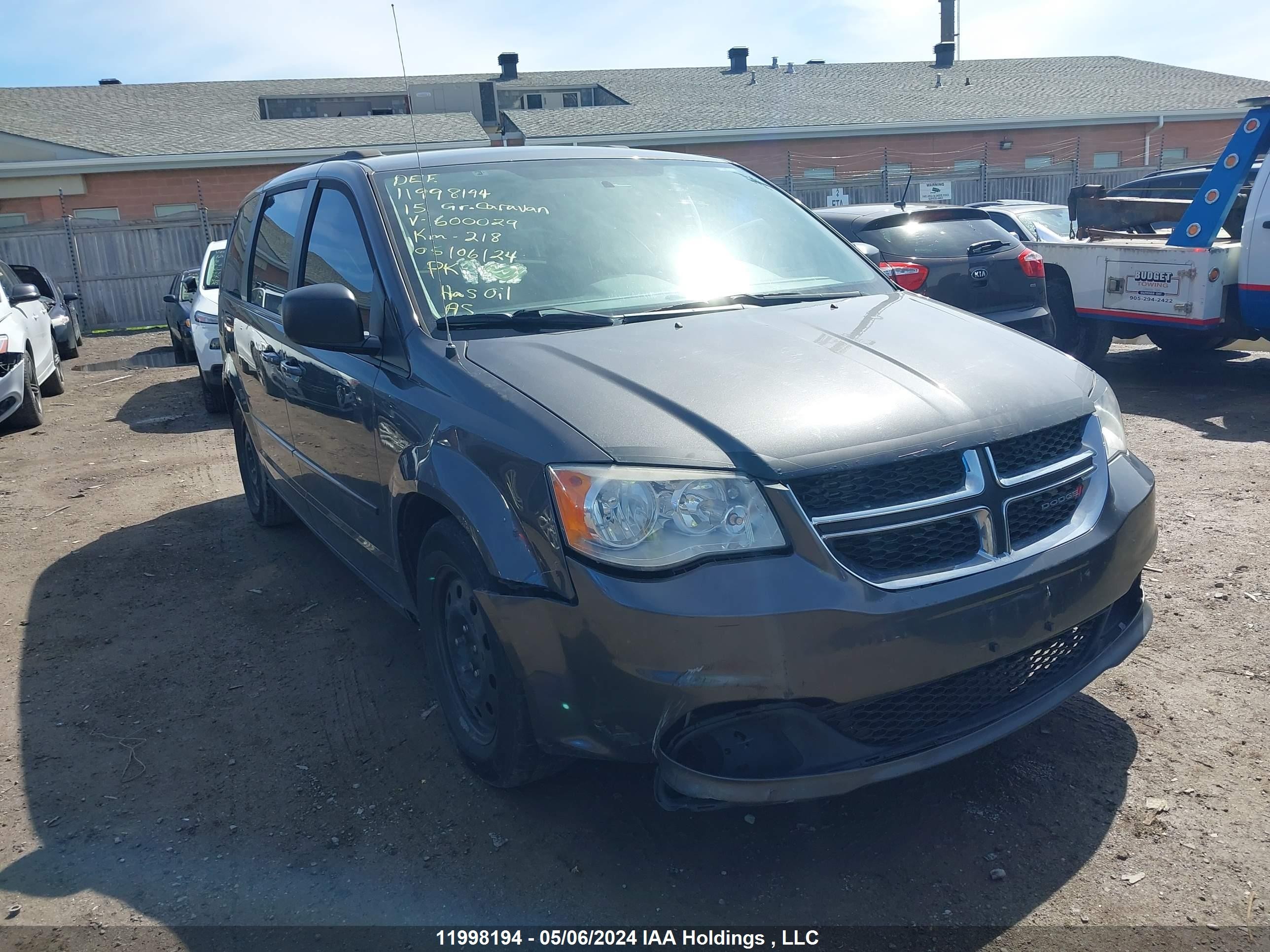 DODGE CARAVAN 2015 2c4rdgbg2fr600029