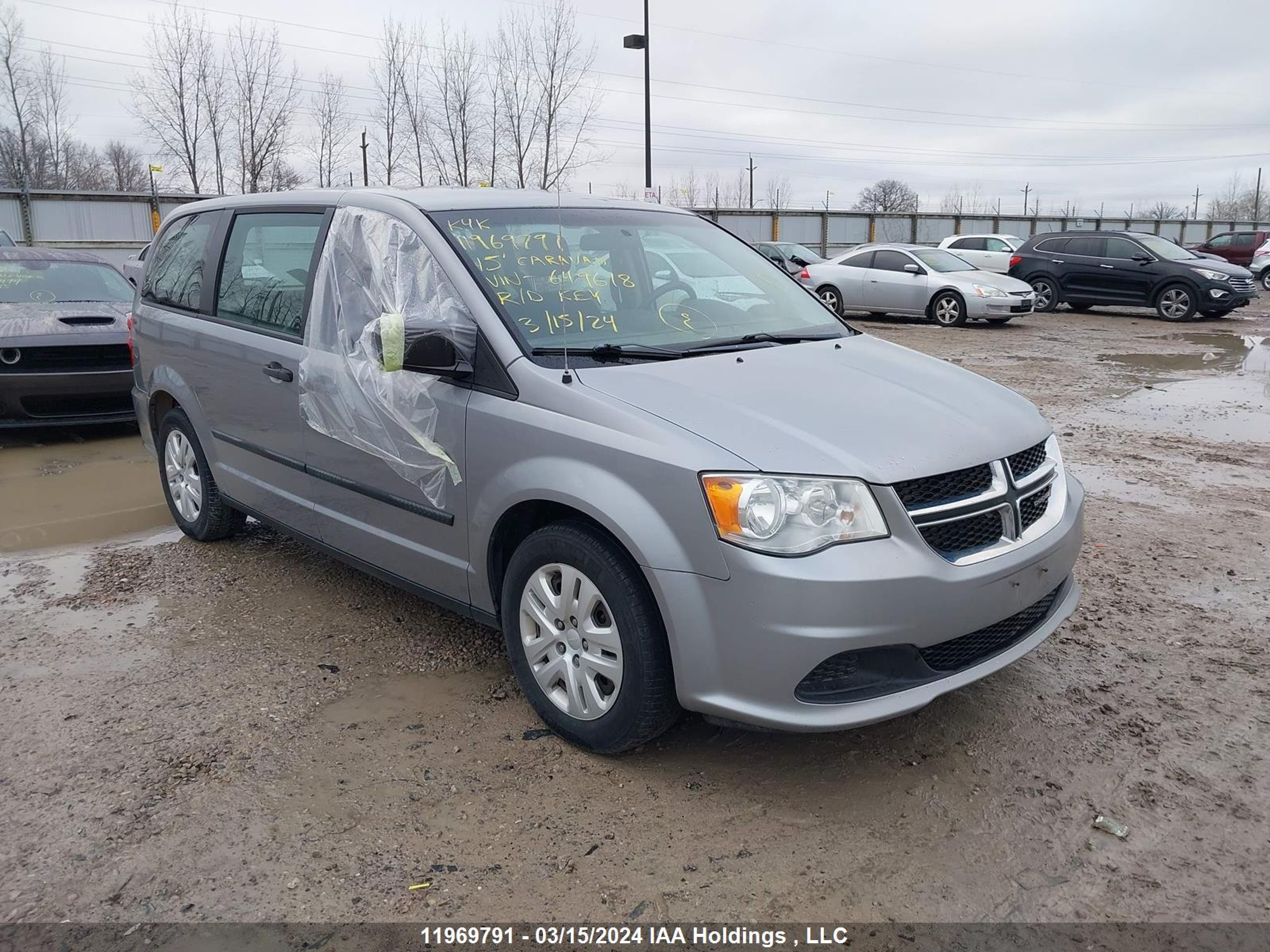 DODGE CARAVAN 2015 2c4rdgbg2fr649618