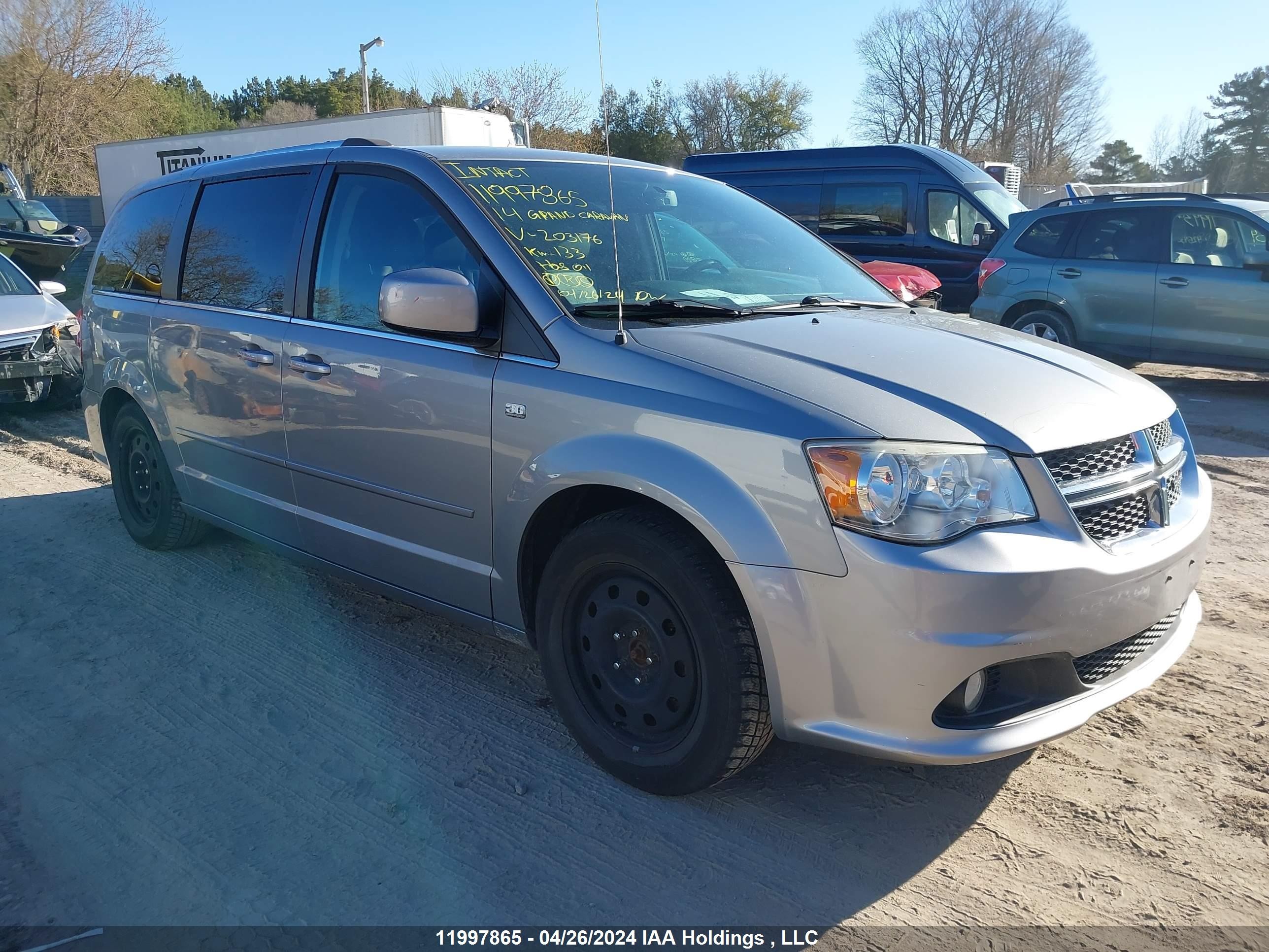 DODGE CARAVAN 2014 2c4rdgbg4er203176