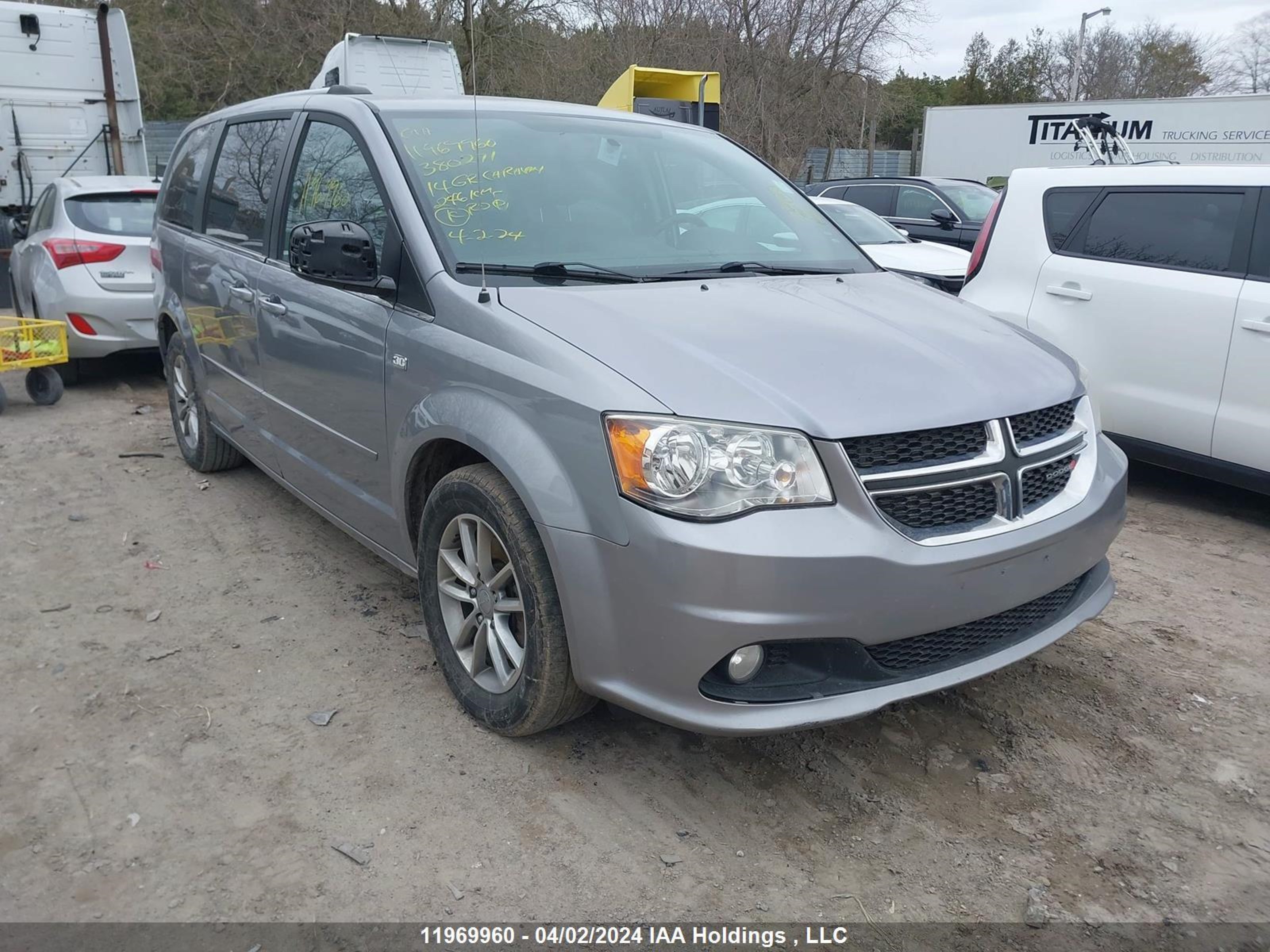 DODGE CARAVAN 2014 2c4rdgbg5er380271