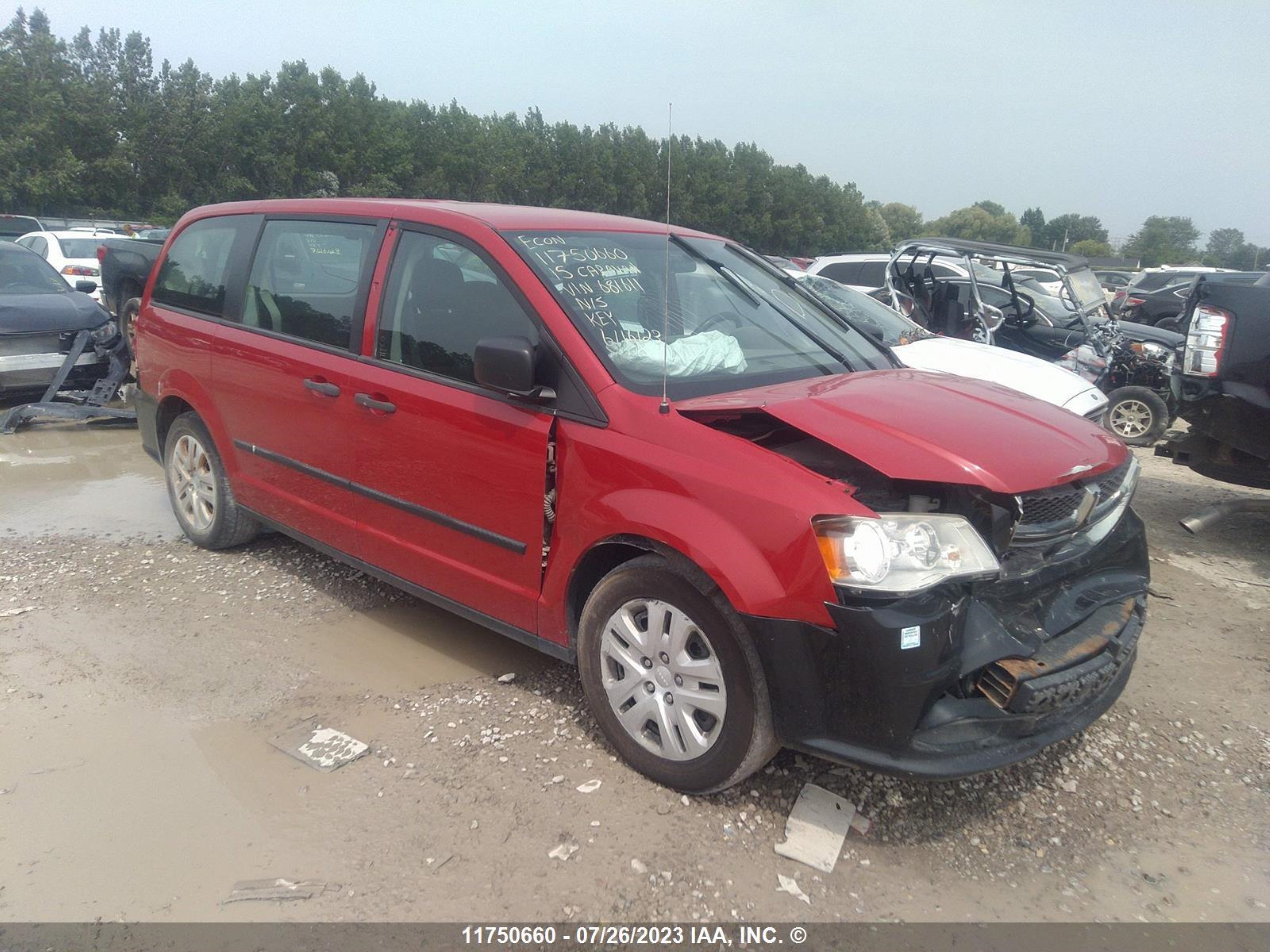 DODGE CARAVAN 2015 2c4rdgbg5fr681611