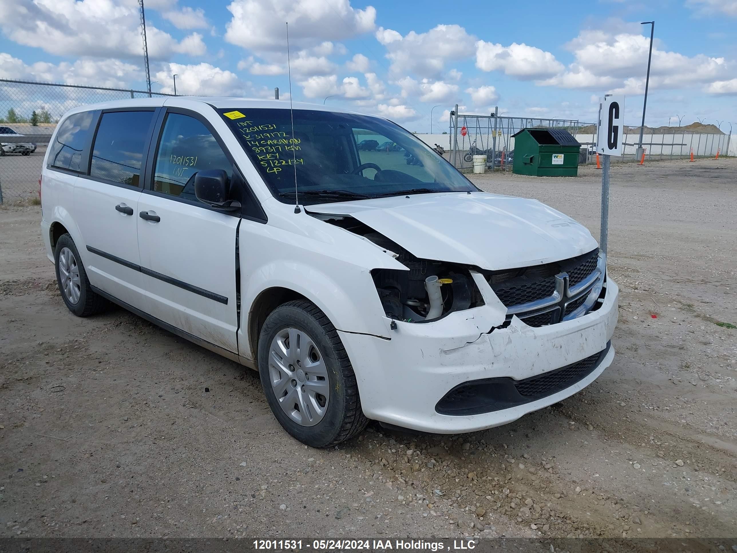 DODGE CARAVAN 2014 2c4rdgbg6er319172