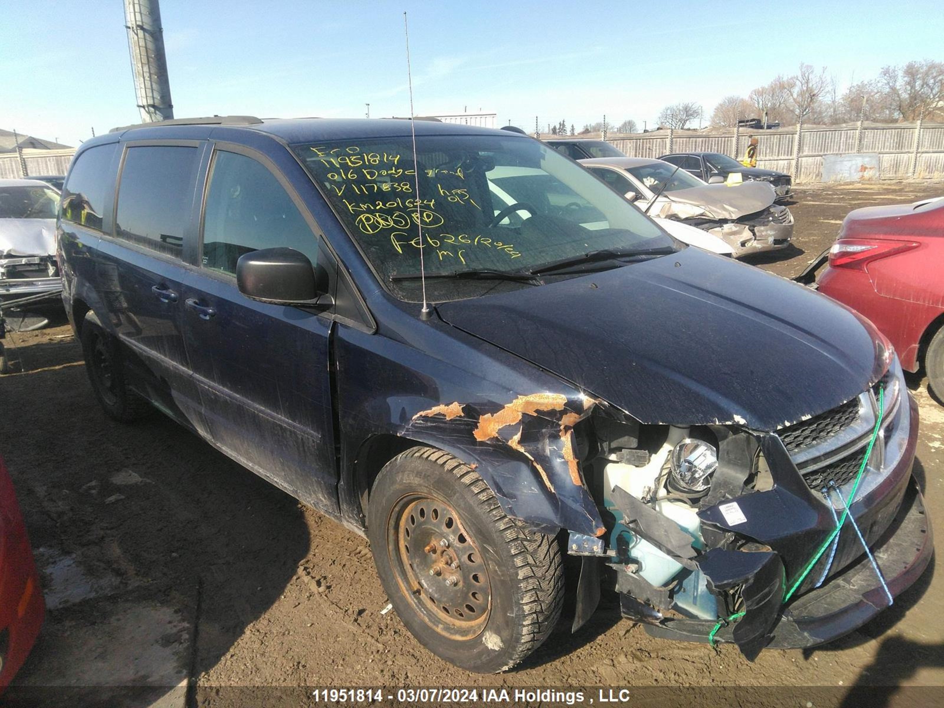 DODGE CARAVAN 2016 2c4rdgbg6gr117838