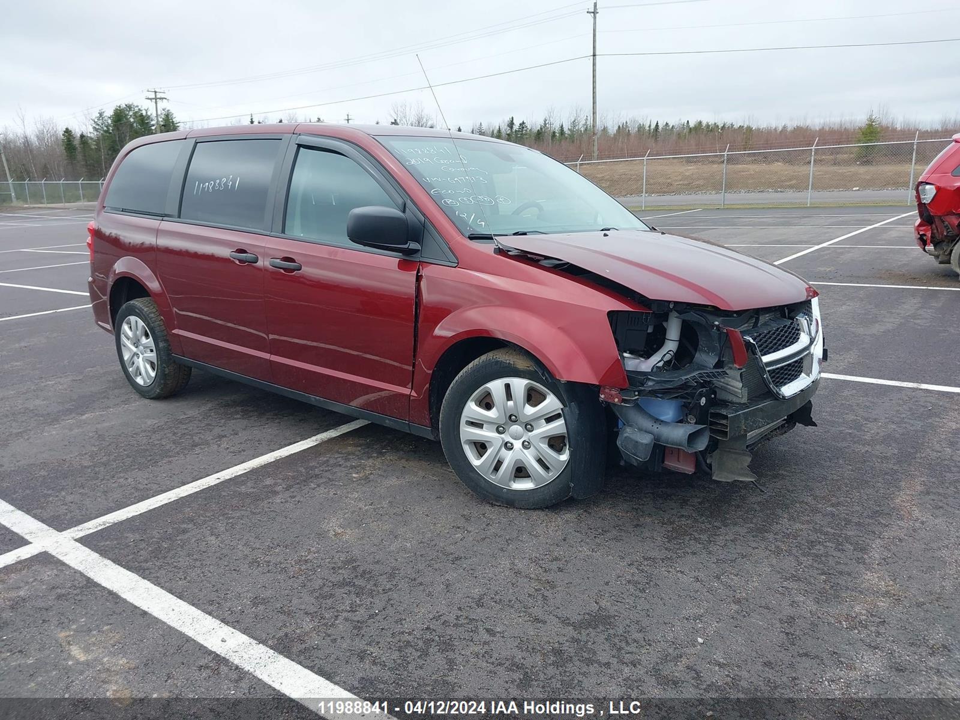 DODGE CARAVAN 2019 2c4rdgbg6kr697813