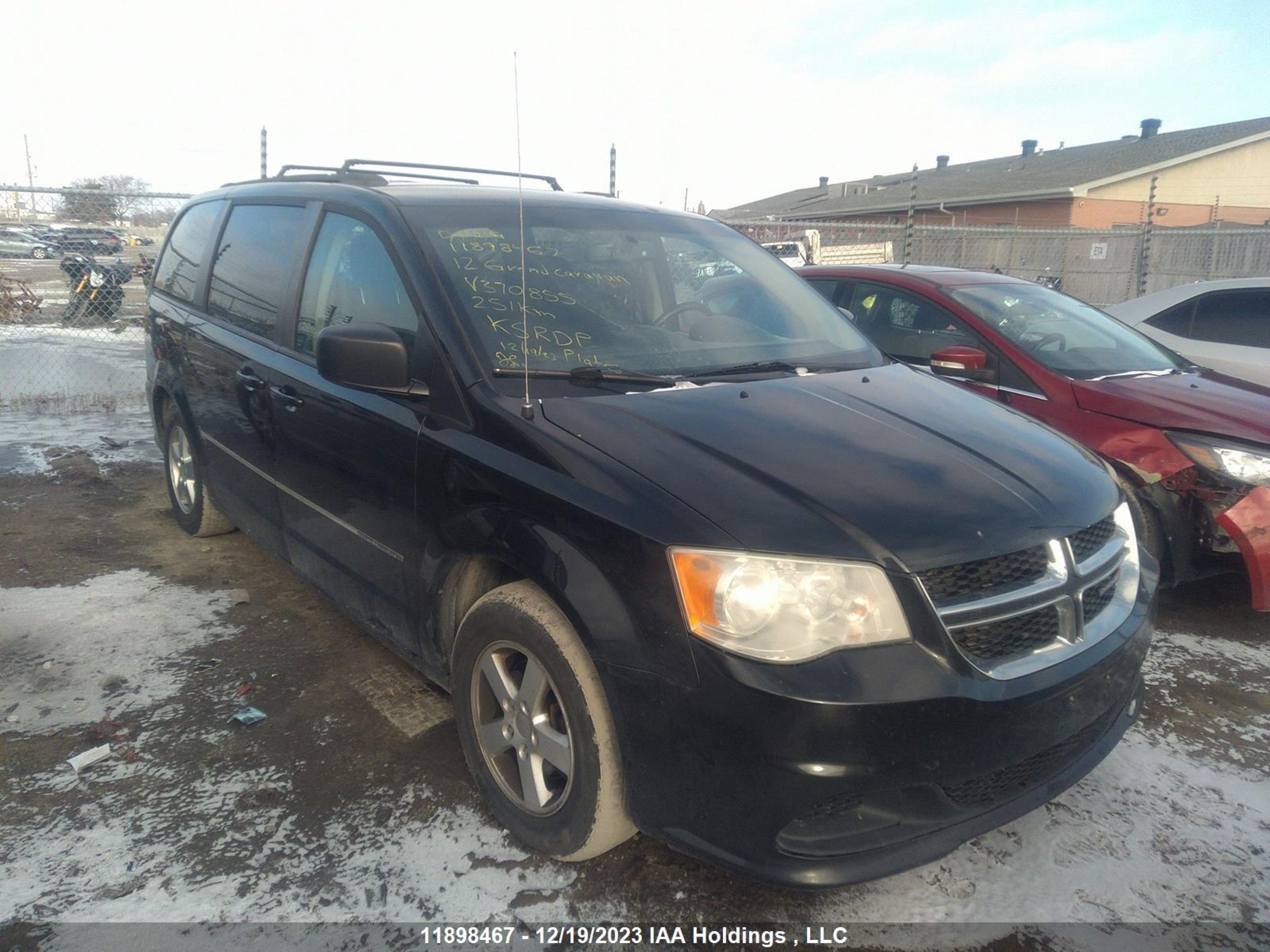 DODGE CARAVAN 2012 2c4rdgbg7cr370855