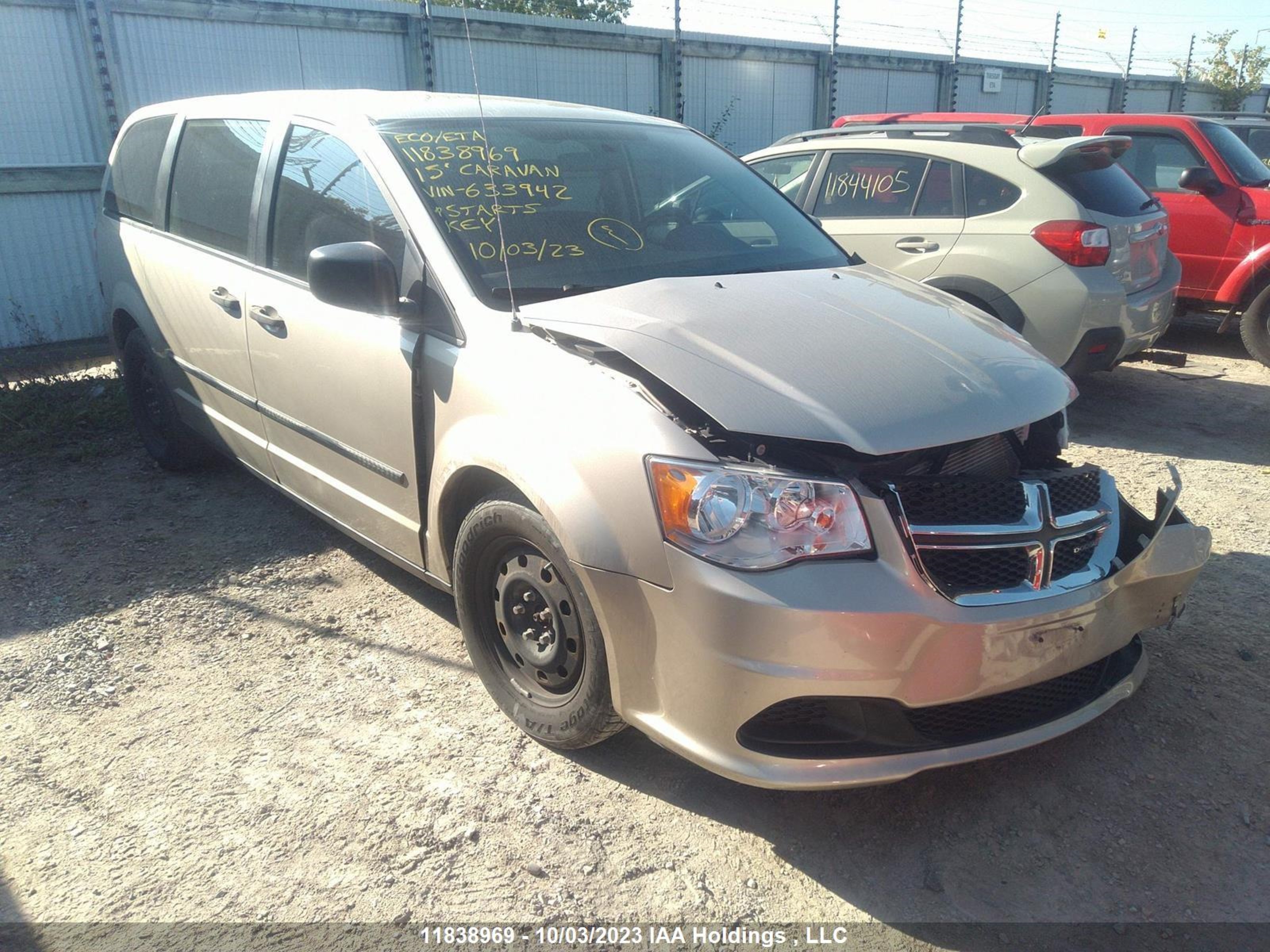 DODGE CARAVAN 2015 2c4rdgbg8fr633942