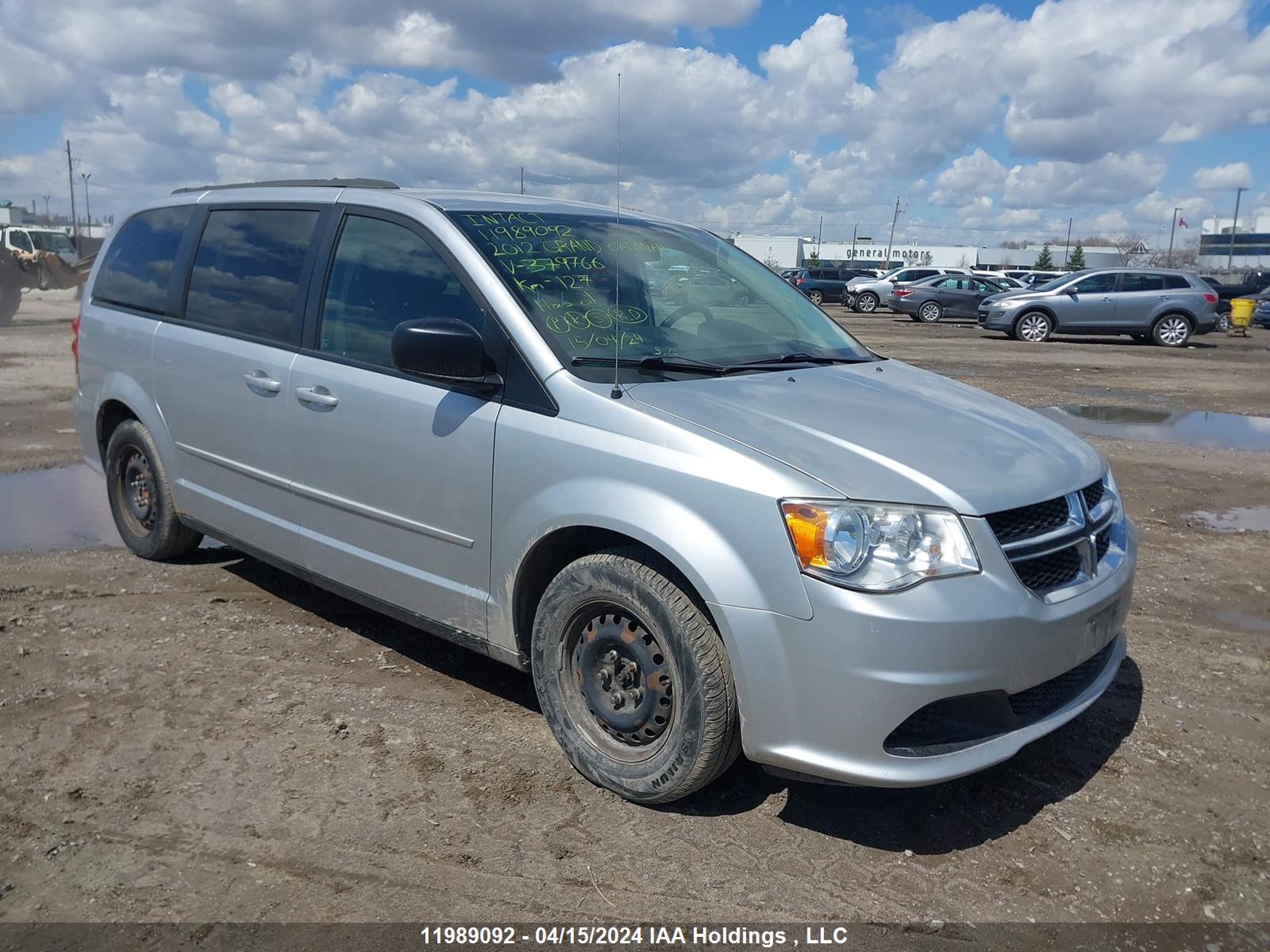 DODGE CARAVAN 2012 2c4rdgbg9cr379766