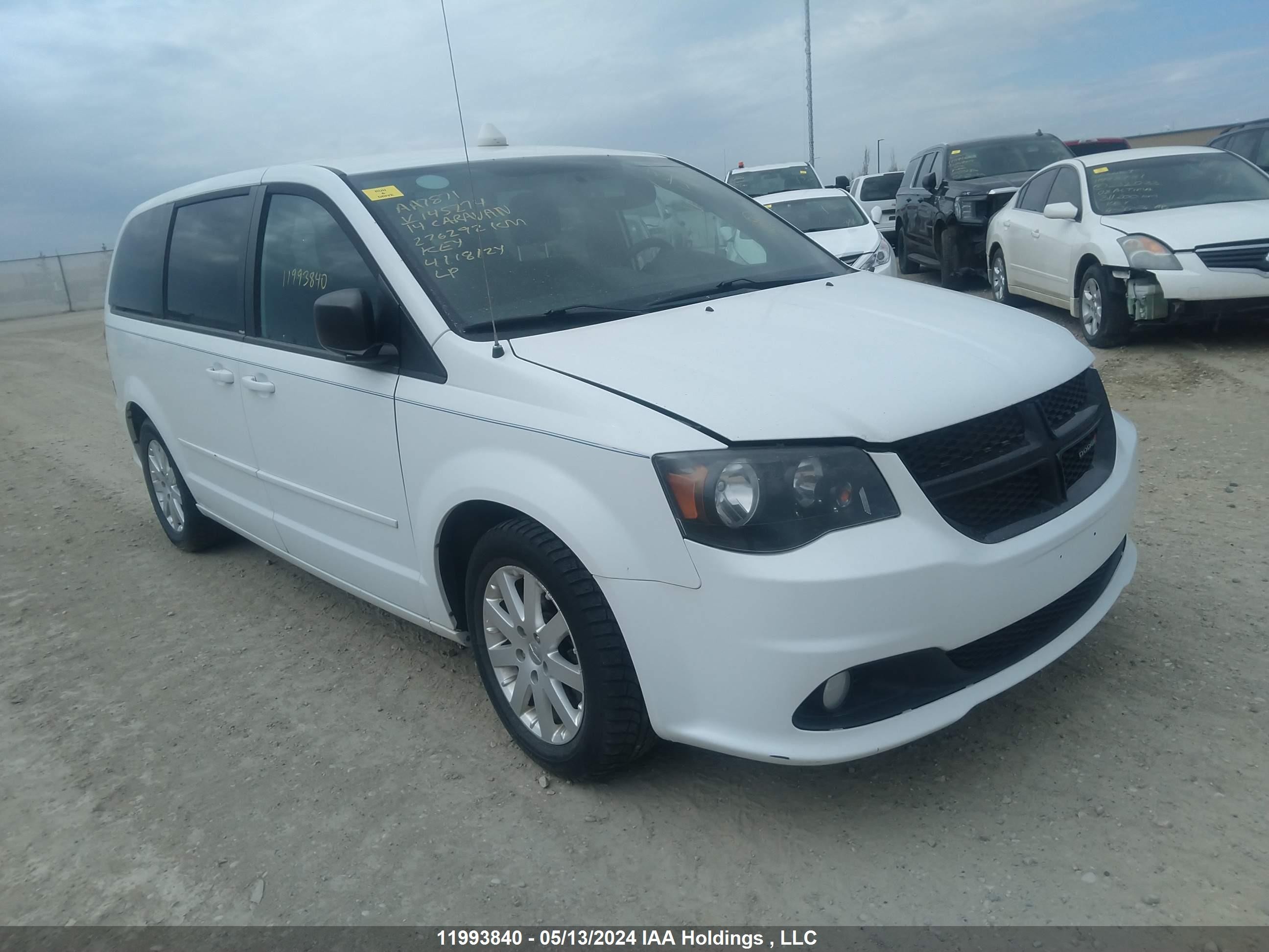 DODGE CARAVAN 2014 2c4rdgbg9er145274